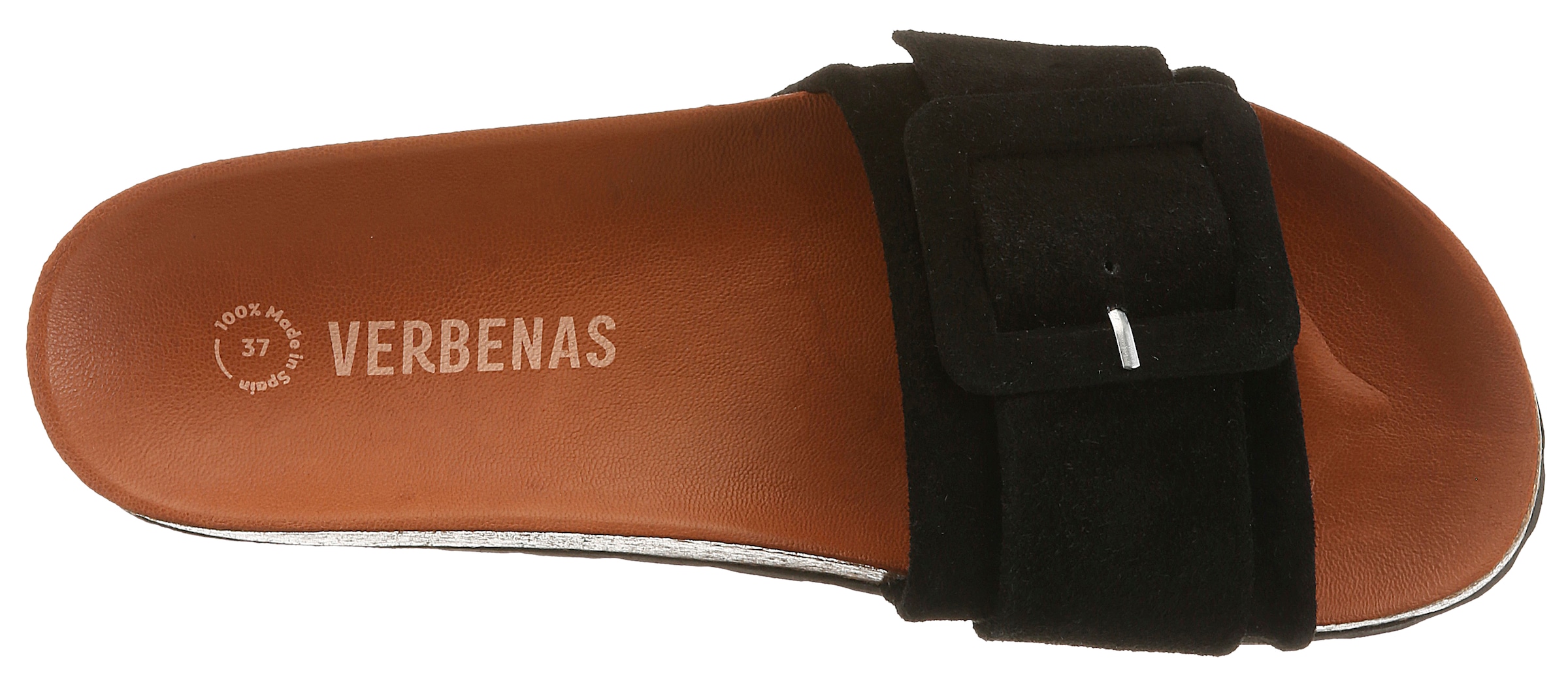 VERBENAS Pantolette »REIKO VELOUR«  Sommerschuh, Urlaubsschuh, Strandschuh zum Schlupfen