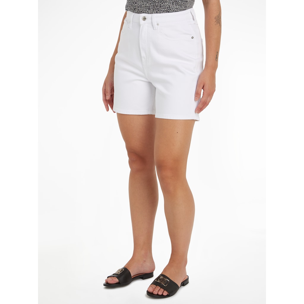 Tommy Hilfiger Shorts »DNM STRAIGHT SHORT HW WHITE«