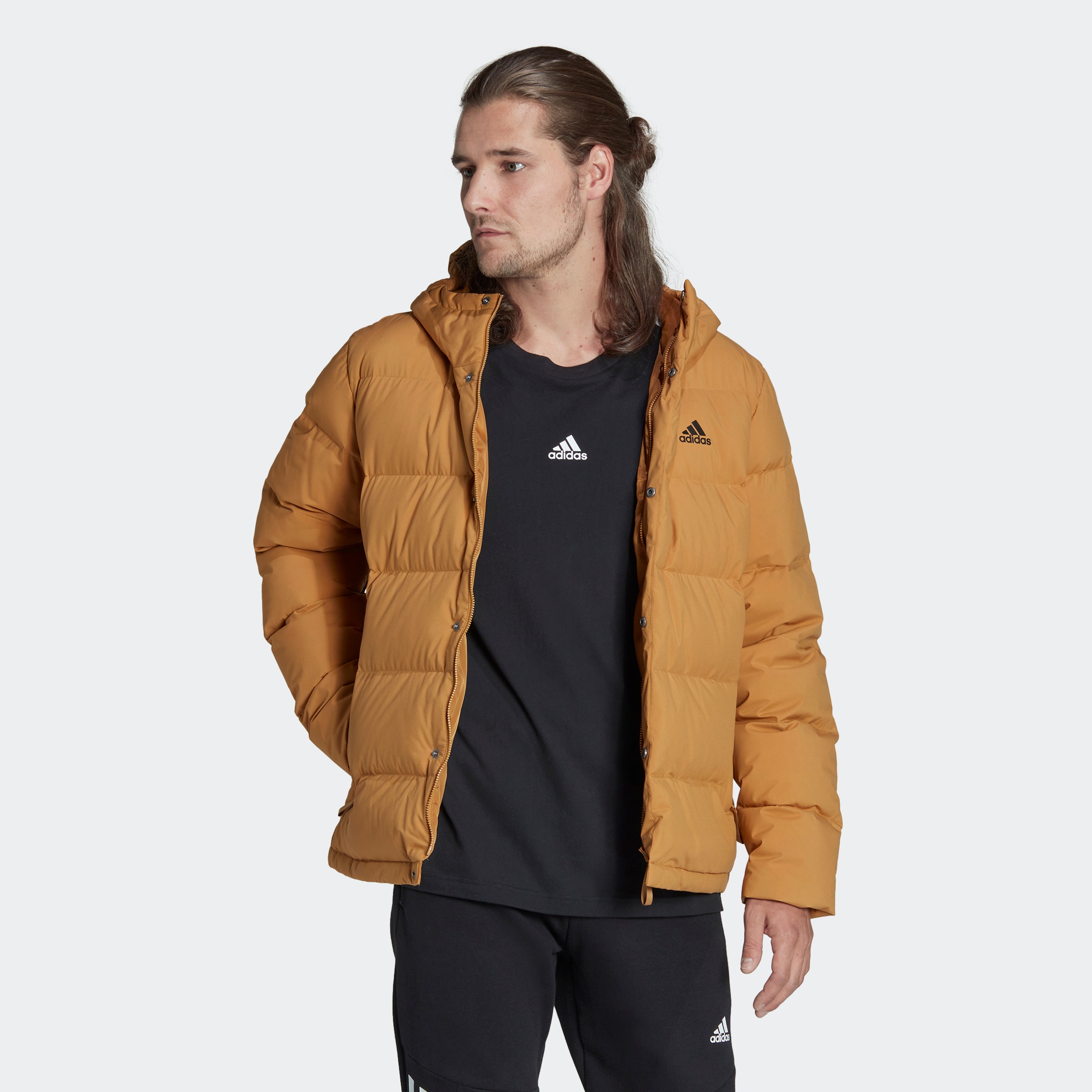 adidas Sportswear Outdoorjacke "HELIONIC HOODED DAUNENJACKE", mit Kapuze günstig online kaufen