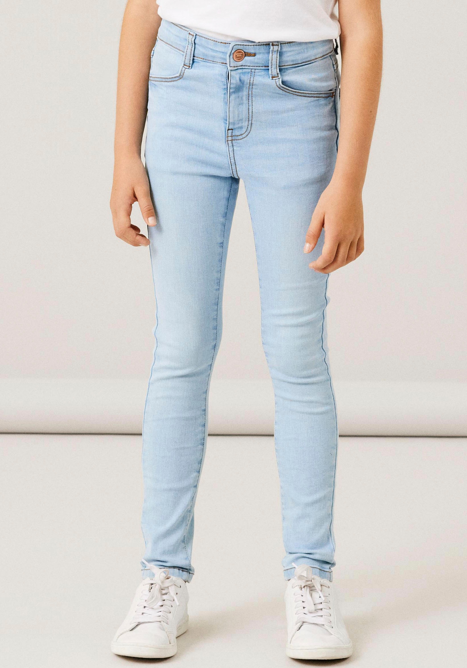 BAUR Skinny-fit-Jeans It kaufen SKINNY online HW NOOS«, »NKFPOLLY 1180-ST Stretch JEANS Name | mit