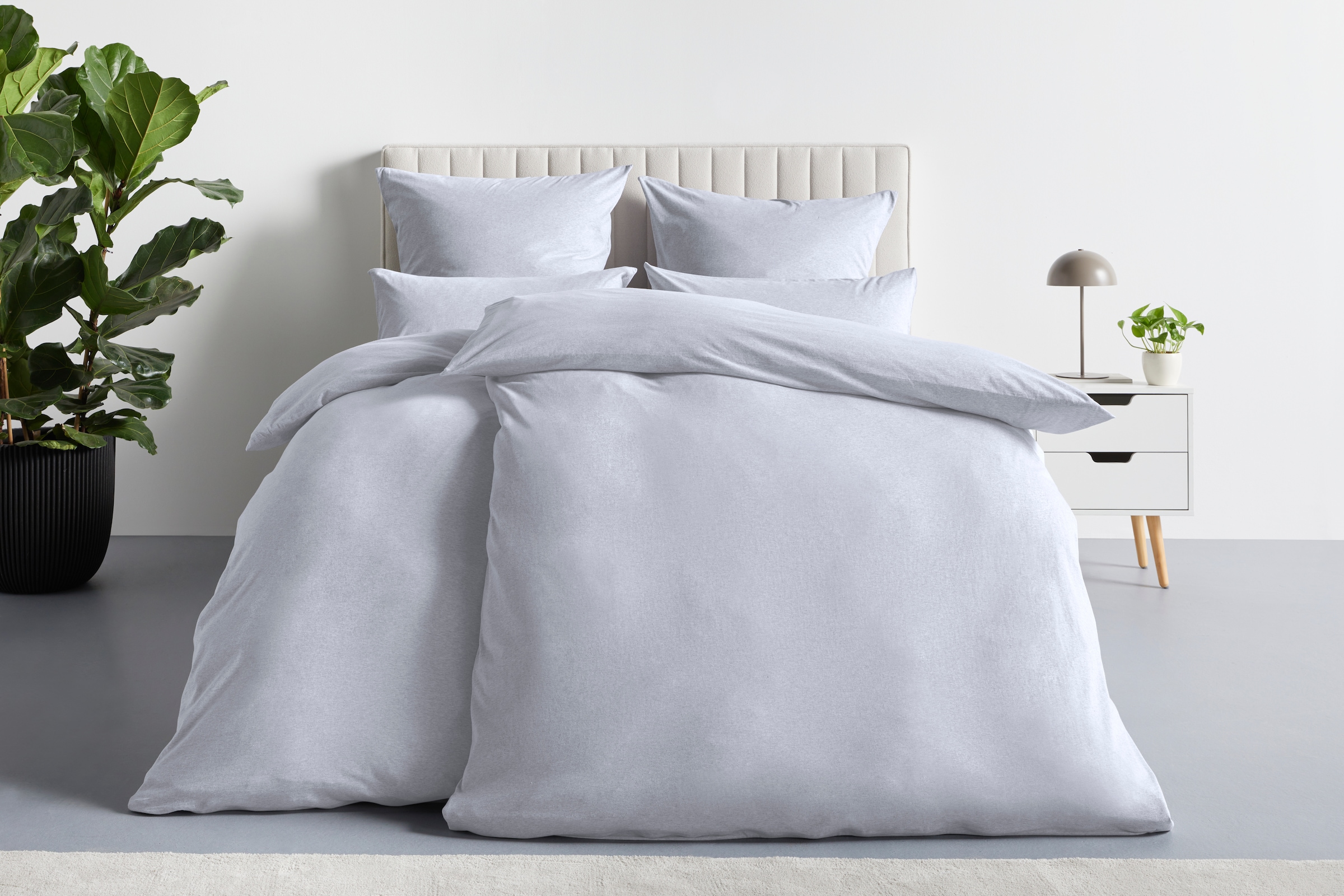 OTTO home Bettwäsche »Valje«, NEUHEIT: ab Größe 135x200 cm, Jersey Qualität in Melange-Optik
