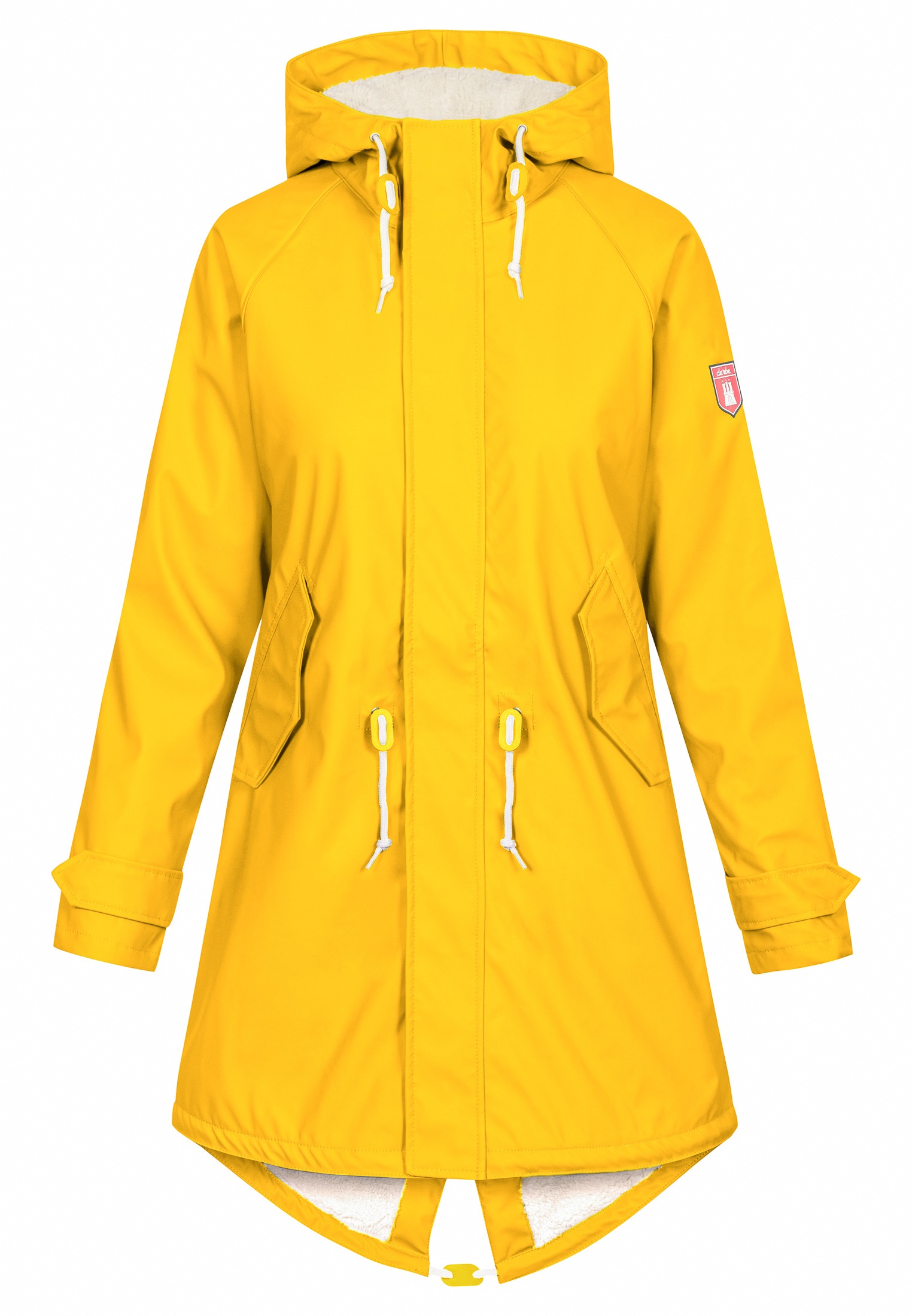 Derbe Regenmantel »Tidaholm«, Wasserabweisend, winddicht, Teddylining, nachhaltig