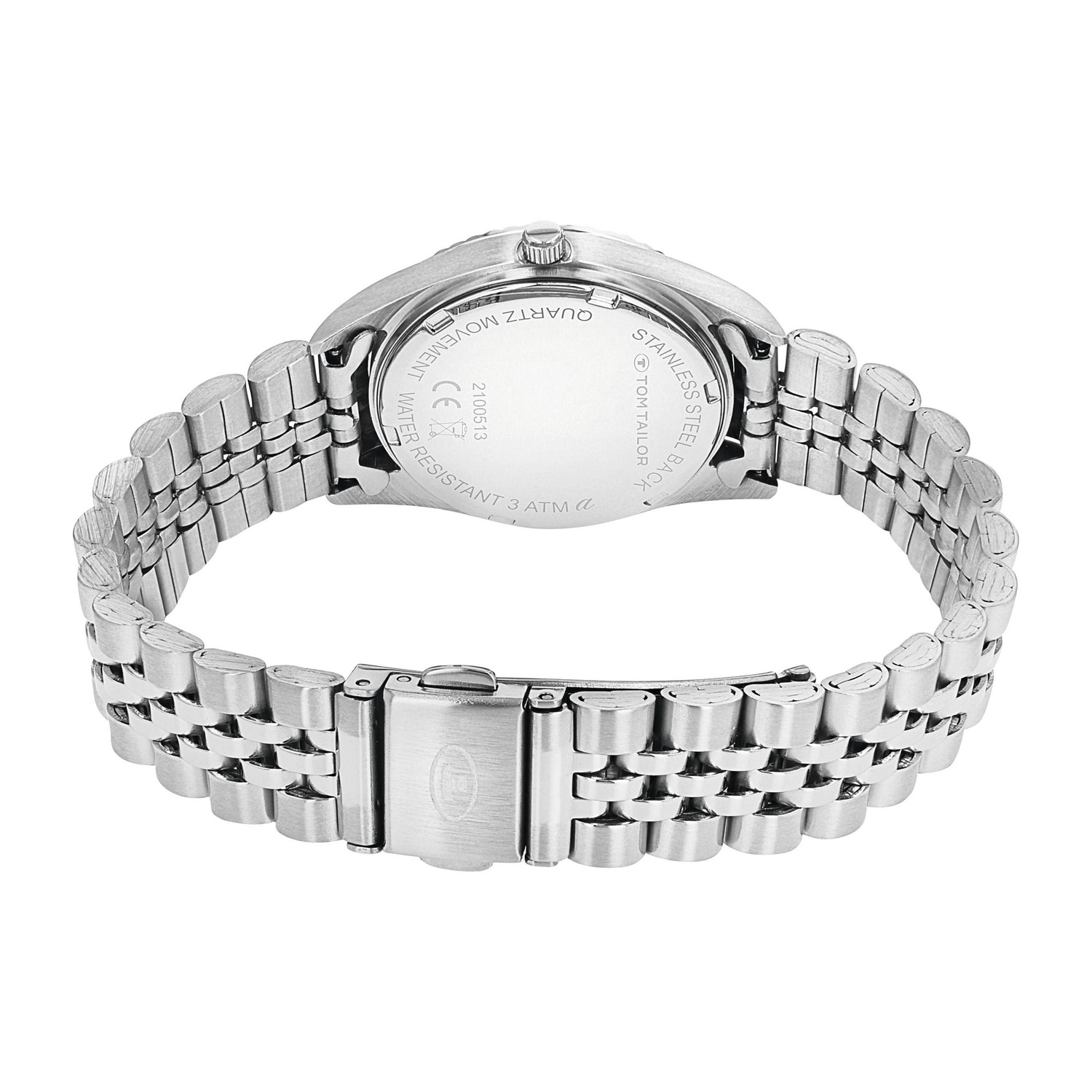 TOM TAILOR Quarzuhr Armbanduhr, Damenuhr, Edelstahlarmband, analog