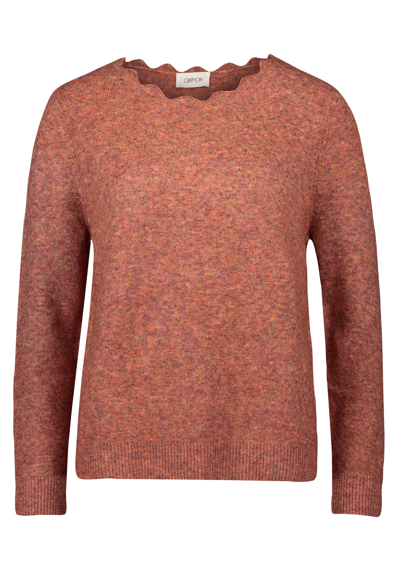 Cartoon Strickpullover »Cartoon Strickpullover mit Rundhalsausschnitt«, (1 tlg.), Häkelstich