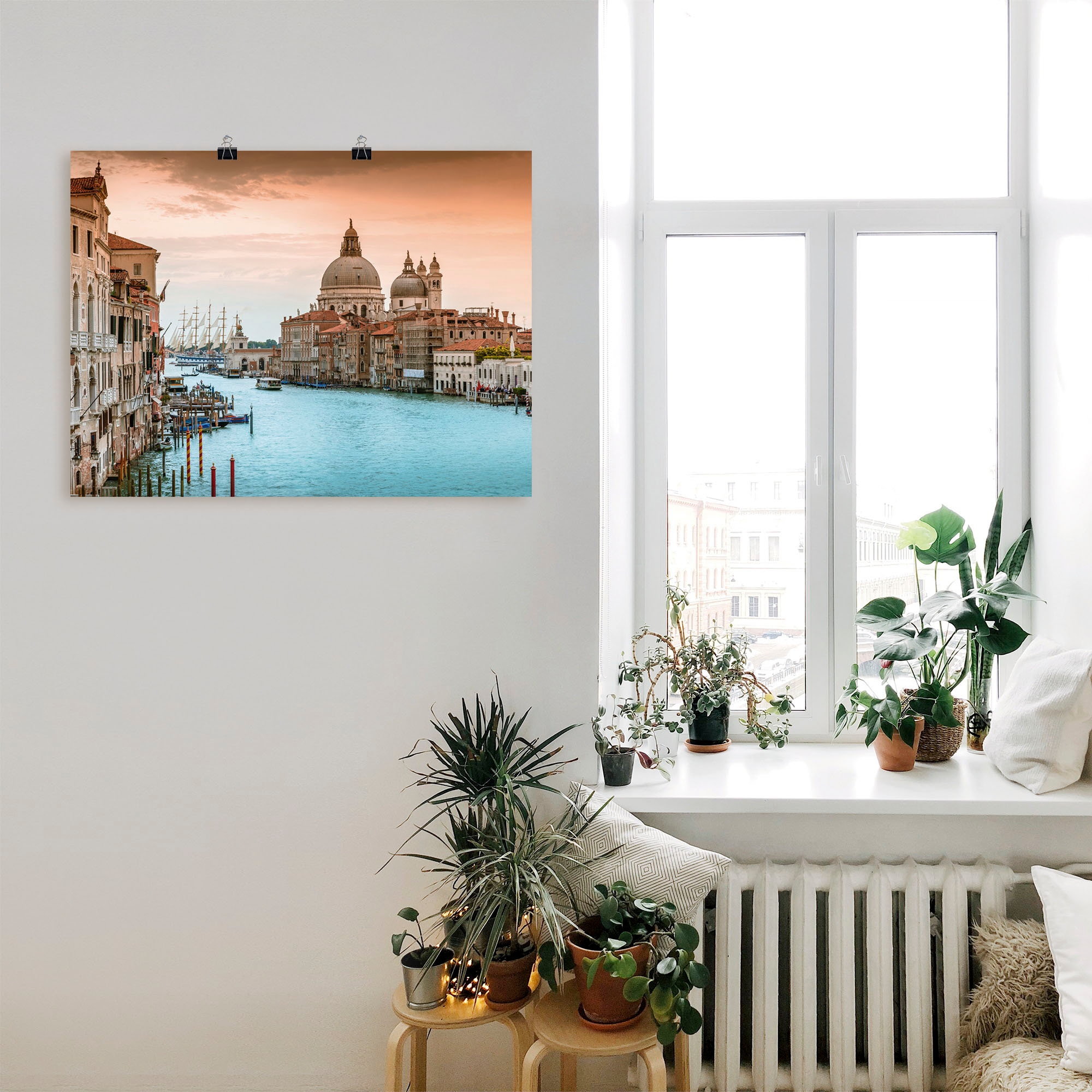 Black Friday Artland »Venedig Wandbild (1 I«, versch. Canal Alubild, Leinwandbild, | als Grande Poster Wandaufkleber oder St.), Italien, Größen in BAUR