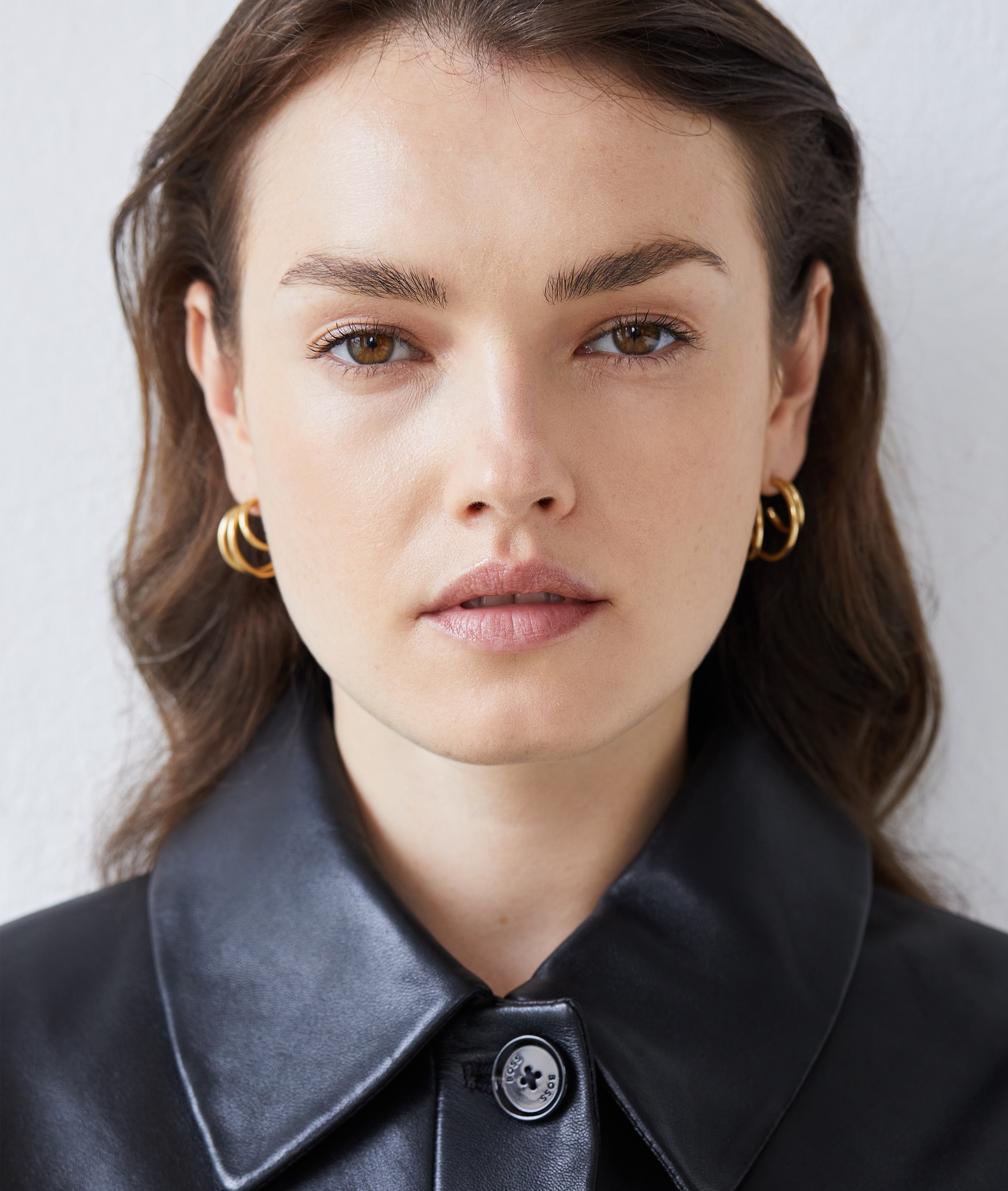 Echtzeit Paar Creolen »Schmuck Geschenk Edelstahl Ohrringe Modern Lines«