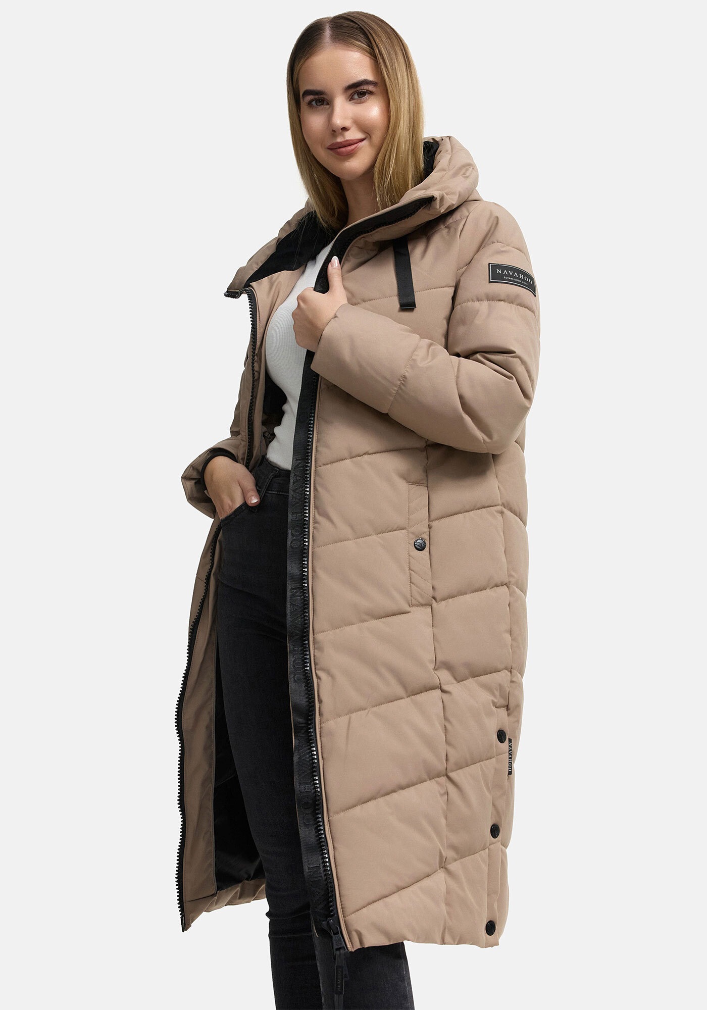 Navahoo Winterjacke »Schmatzibär«, mit weichem Teddyfell innen