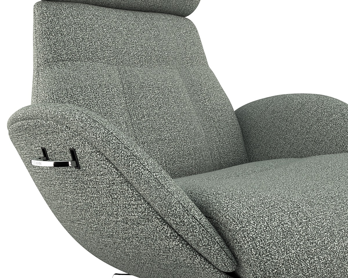 FLEXLUX Relaxsessel »Elegant, Funktionsessel, Polstersessel, Armlehnen-, TV-Fernsehsessel,«, Premium Komfort, Rücken- und Kopfteilverstellung, Drehbar, Fuß Alu