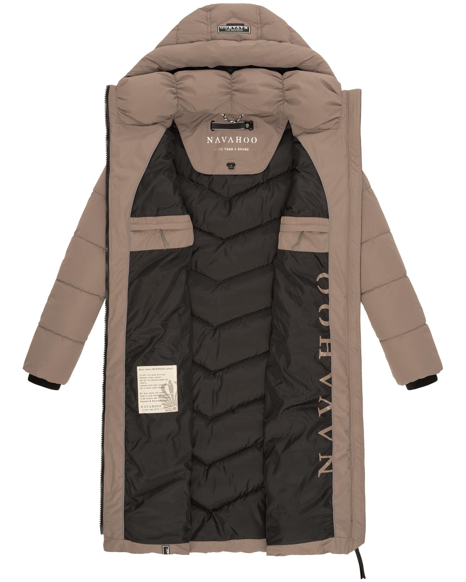 Navahoo Steppmantel »Sahnekatzii XIV«, Schicker Wintermantel mit kuschlig warm wattiertem Kragen