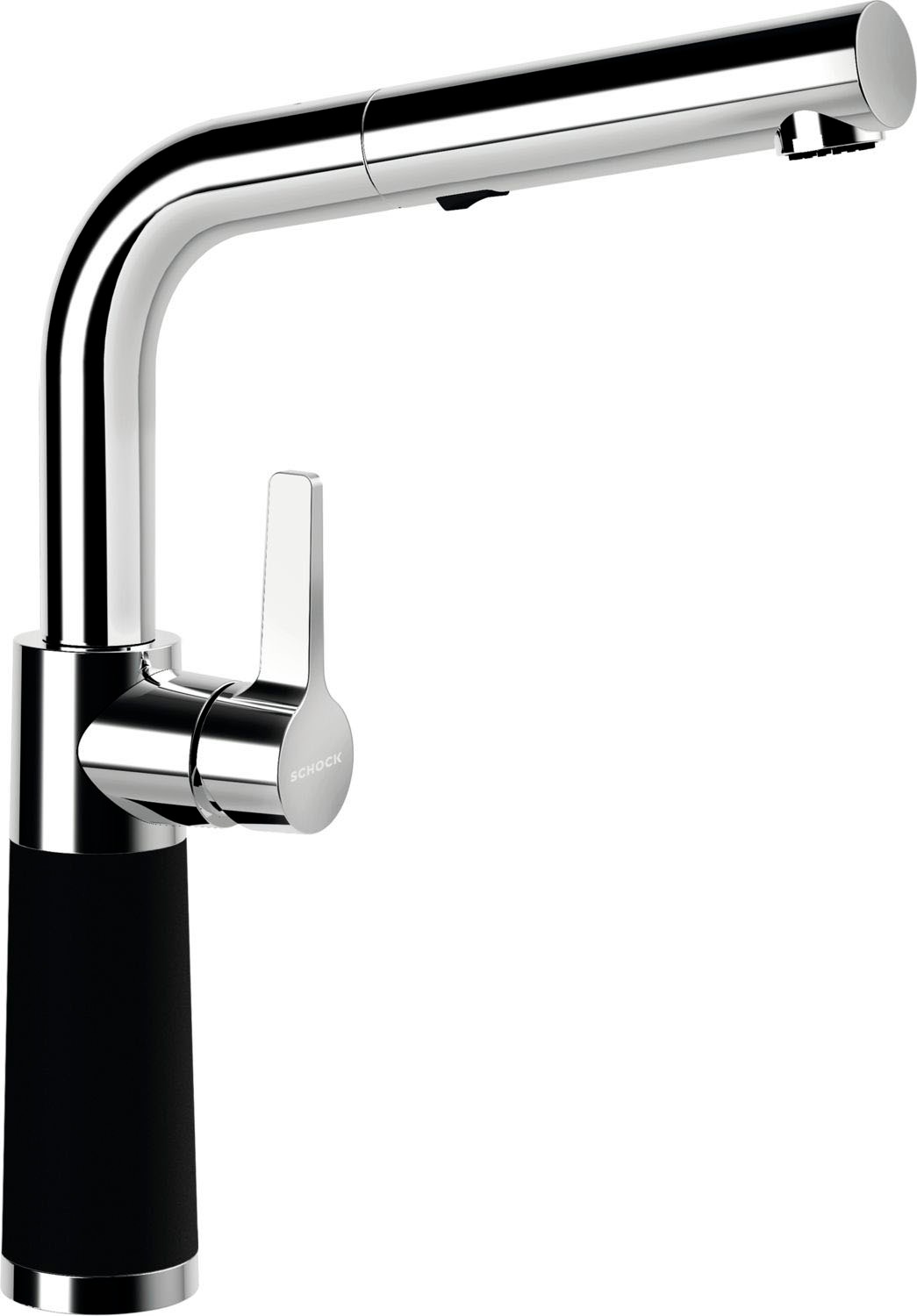 Schock "SC-540 SB" ausziehbar, Strahl-Brause, Rückflussverhinderer, Schwenkbereich 120