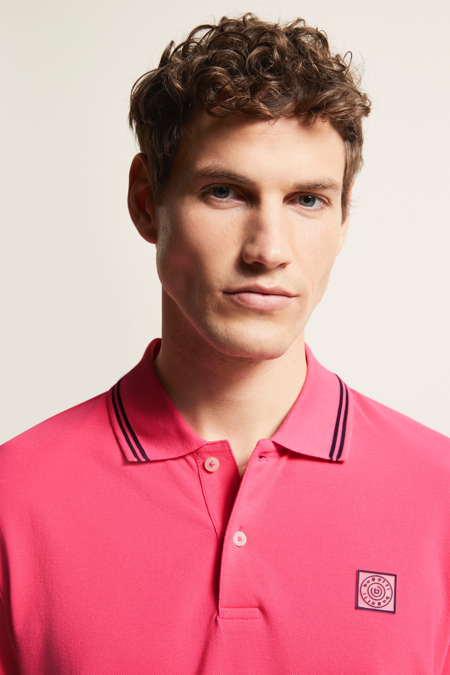 bugatti Poloshirt, mit Kontraststreifen