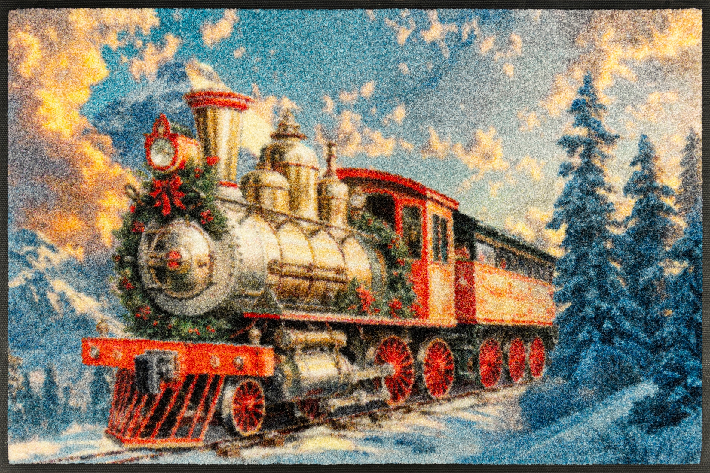 wash+dry by Kleen-Tex Fußmatte "Snow Express" rechteckig 7 mm Höhe waschbar günstig online kaufen