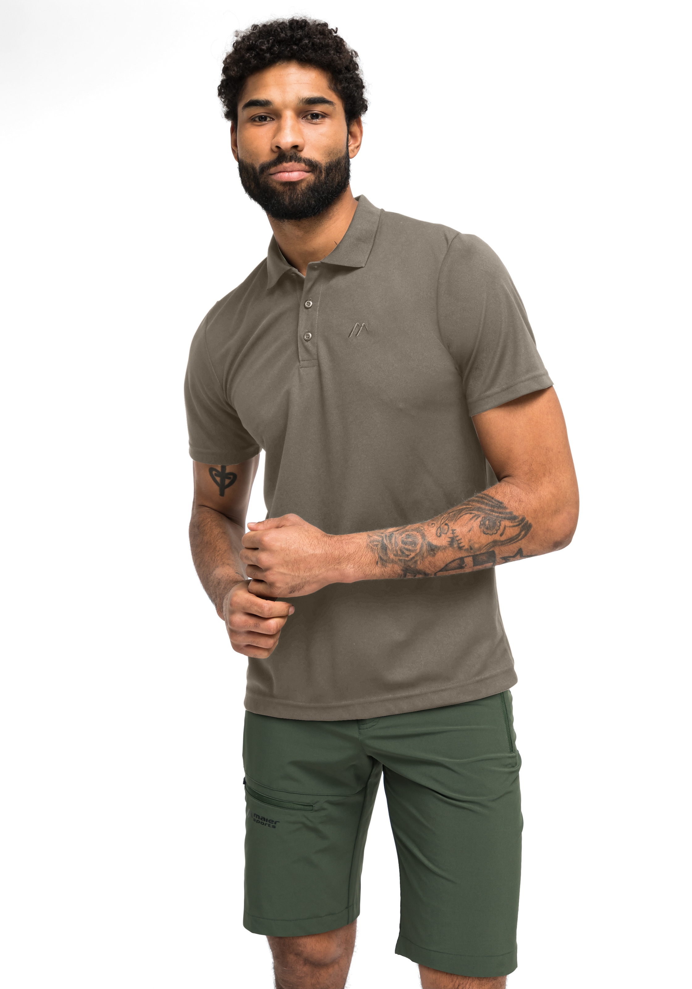 Maier Sports Poloshirt »Ulrich« Herren Polo kurzarm, leichtes Shirt, Funktionsshirt mit Kragen Reg Fit
