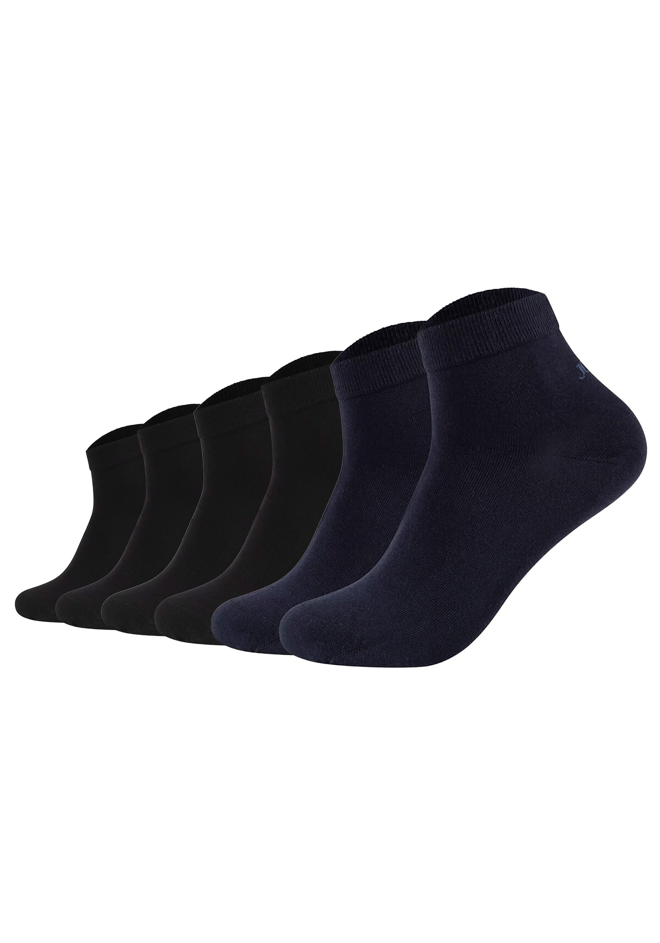 JOOP Kurzsocken "Socken Unisex premium essential organic cotton Quarter 6p 6er Pack" 6 Paar tlg.