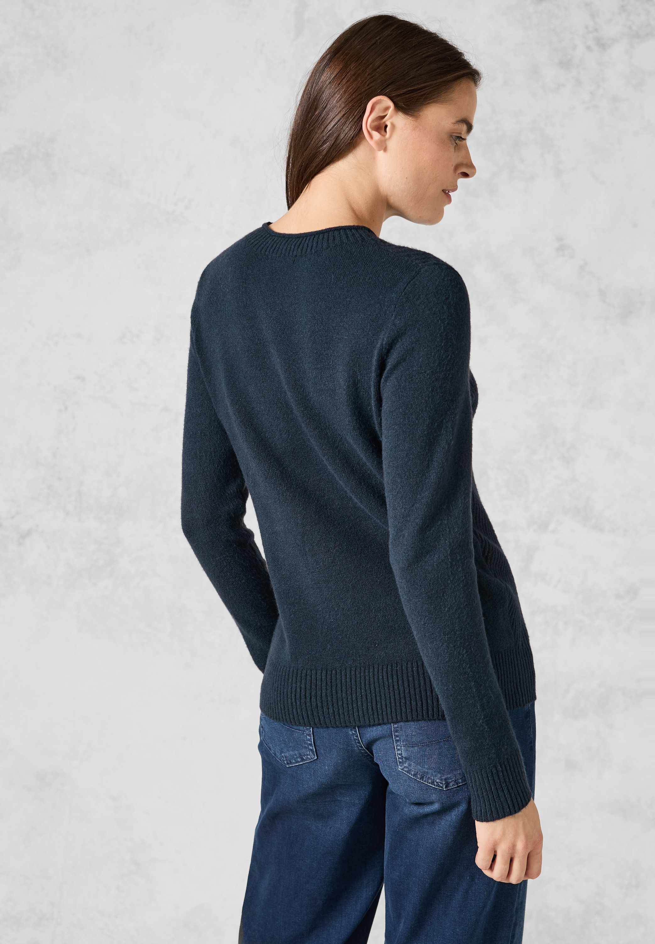 Cecil Strickpullover, mit Rundhalsausschnitt