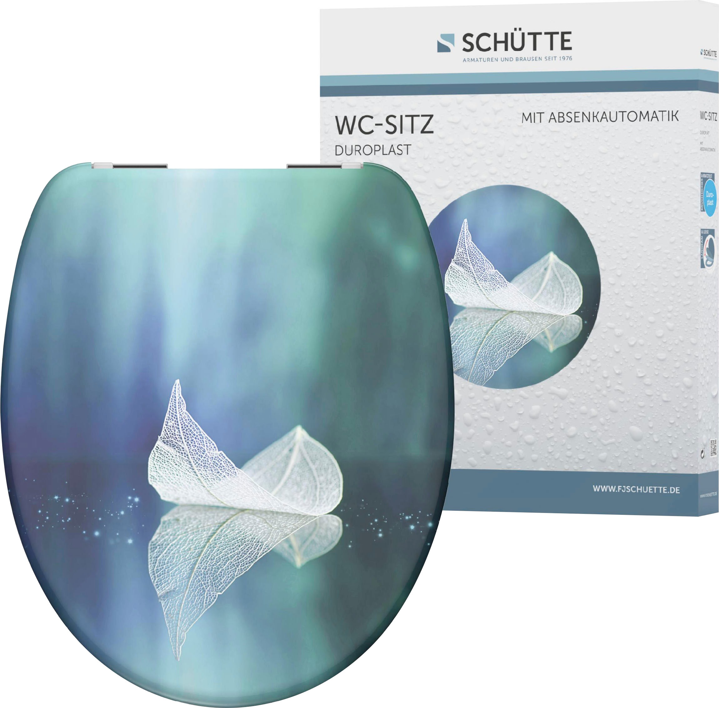 Sch Tte Wc Sitz Fallen Leaf Duroplast Mit Absenkautomatik Kaufen Baur