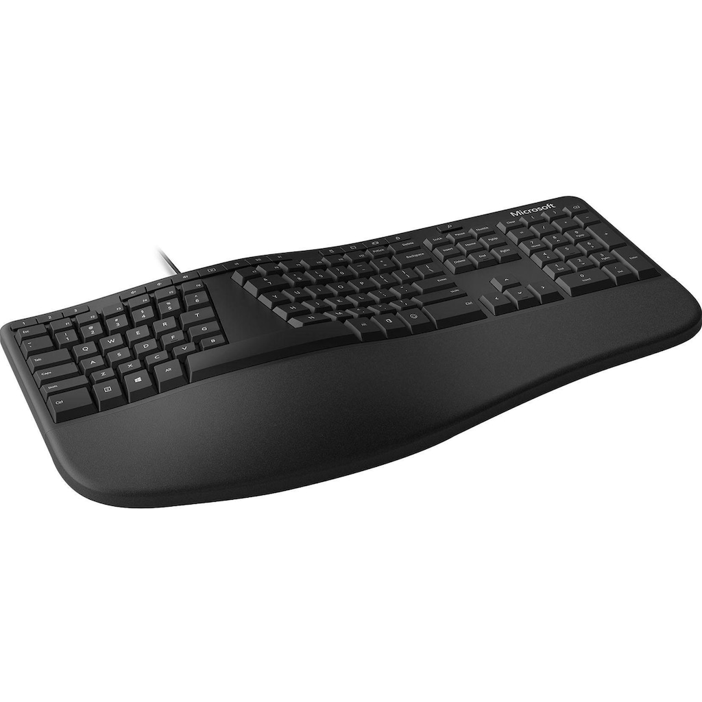 Microsoft ergonomische Tastatur »LXM-00006«, (ergonomische Form-USB-Anschluss)