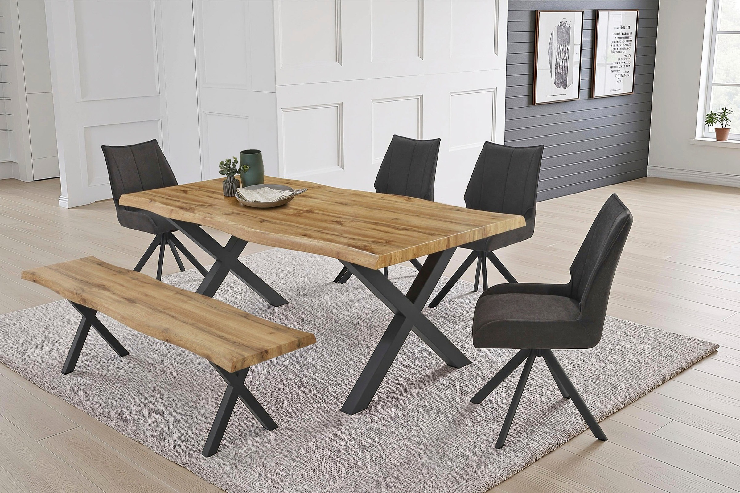 Jockenhöfer Gruppe Essgruppe "Marlon, Sitzgruppe, (Set, 6-tlg, Tisch, Bank günstig online kaufen