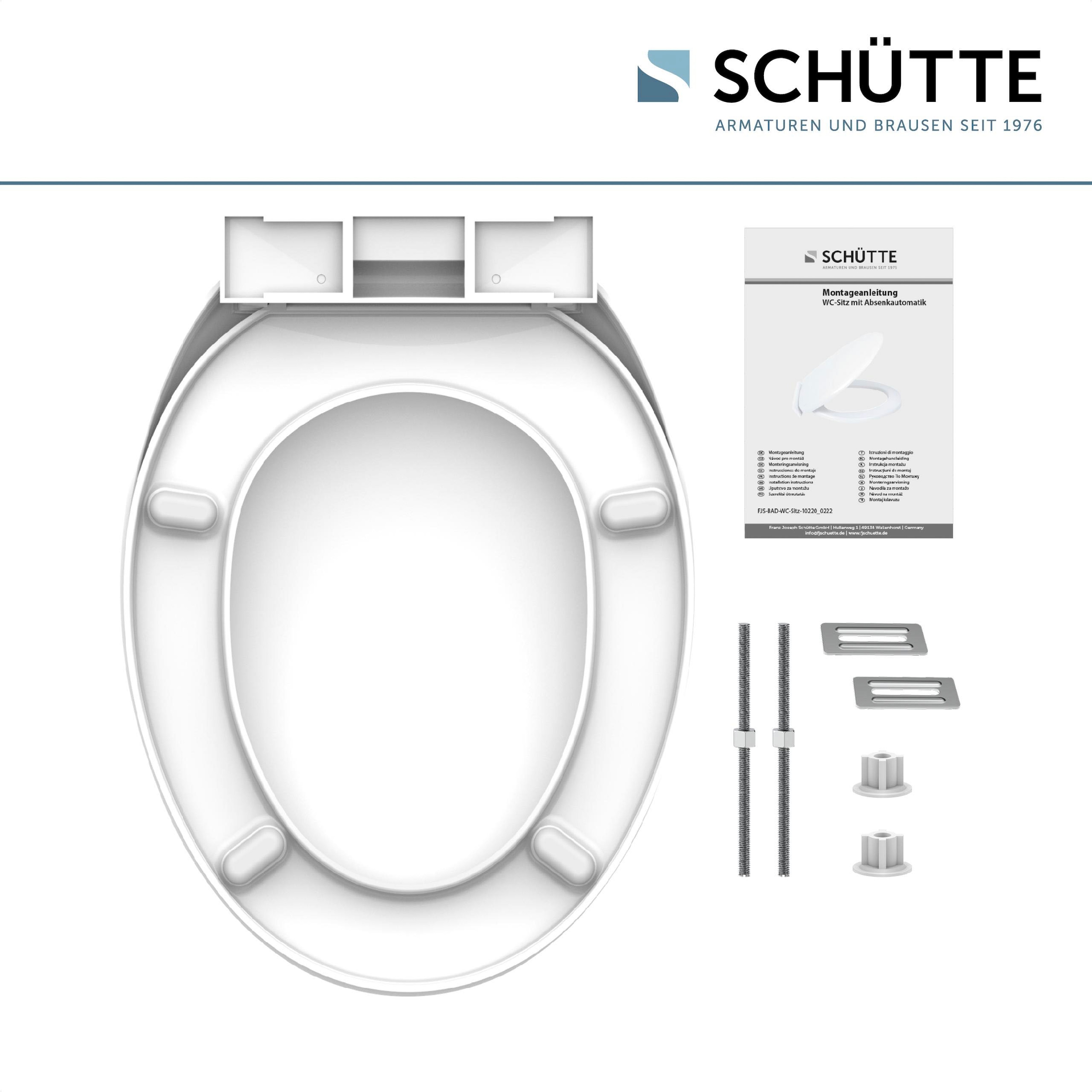 Schütte WC-Sitz »UNI«, Duroplast, Absenkautomatik