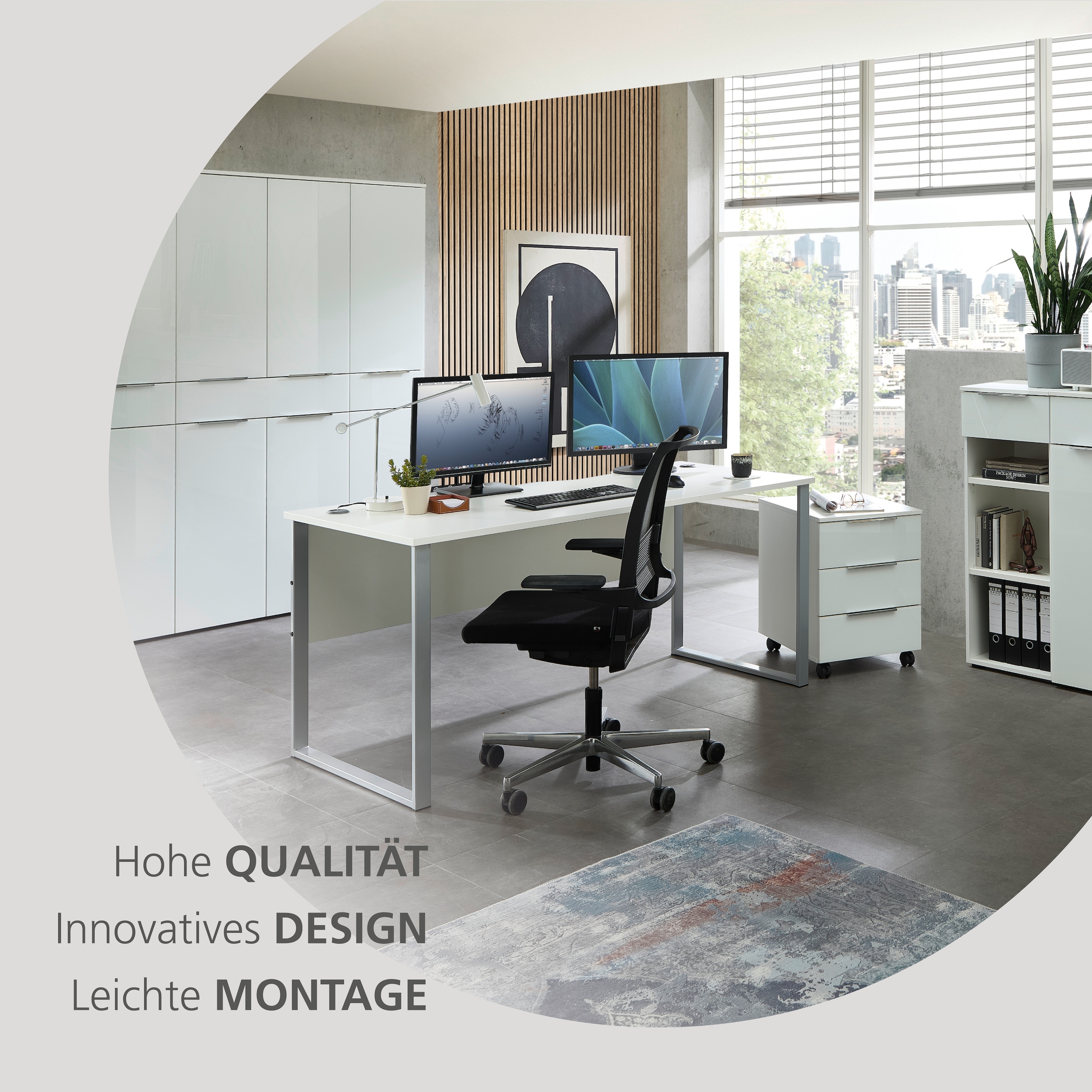 Innostyle Schreibtisch »Schreibtisch Santorin, 170/77/73 cm ( B/H/T)« 1 Stk. tlg.