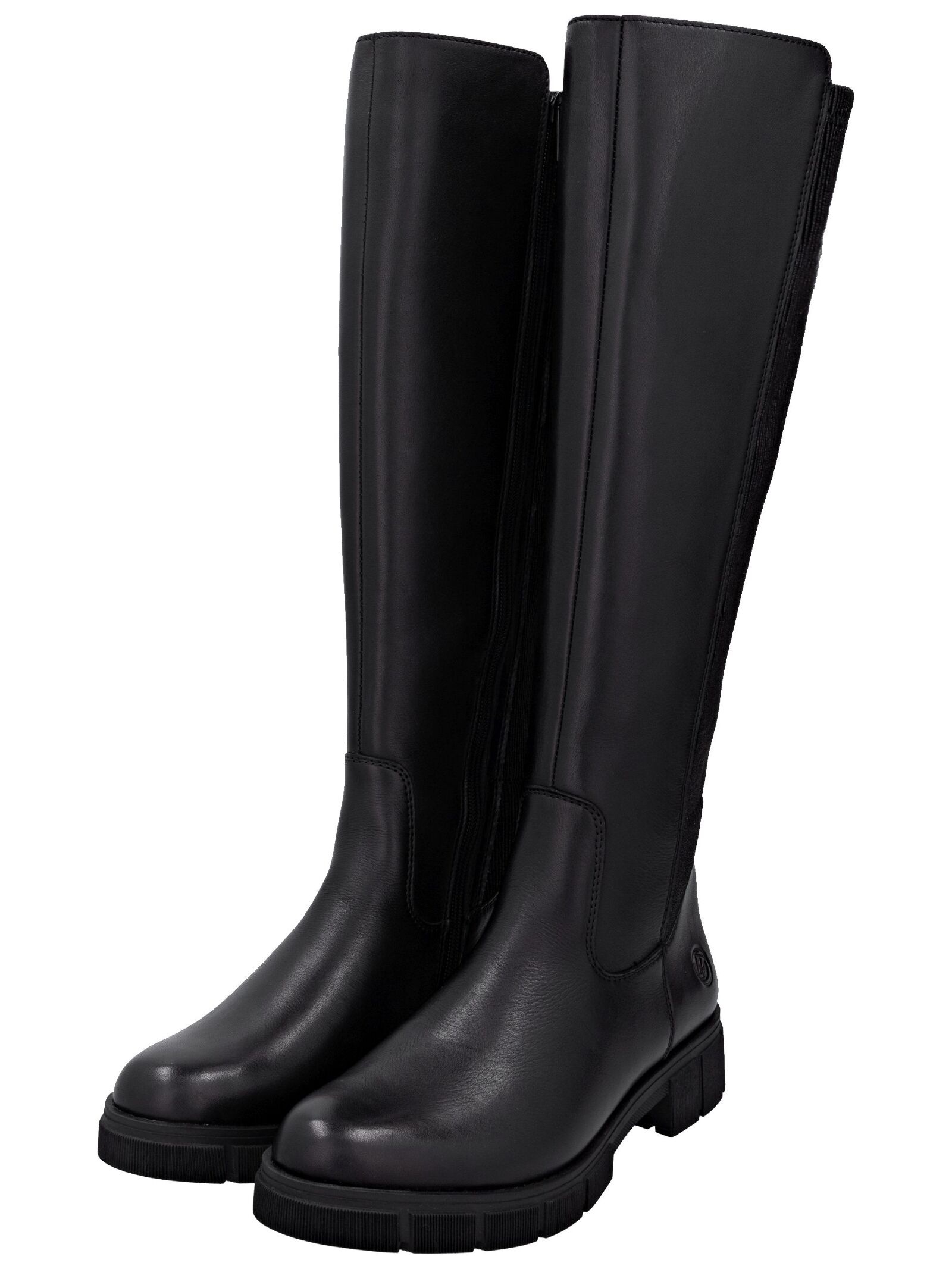 Stiefel REMONTE "Remonte Stiefel Glattleder", Damen, Gr. 37, schwarz (schwarz, schwarz), Glattleder, Schuhe Stiefel 6