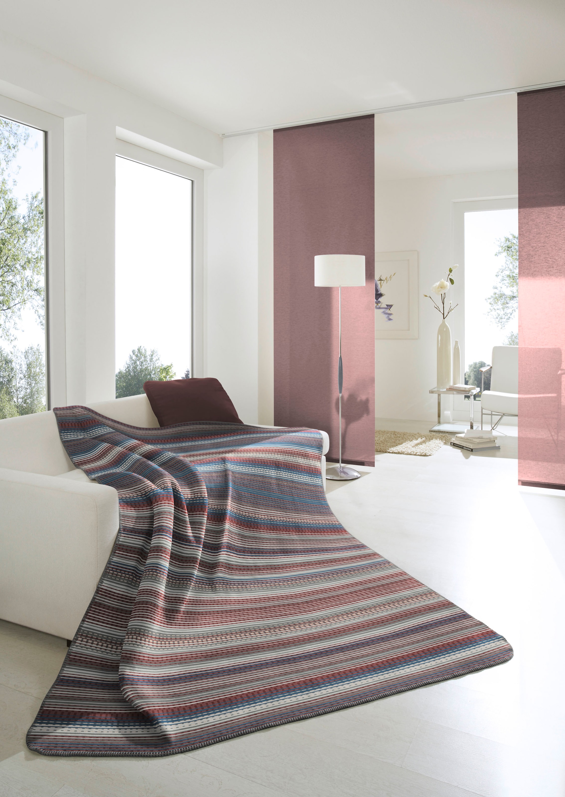 Biederlack Wohndecke »Stripe«, mit Streifen-Design, Kuscheldecke