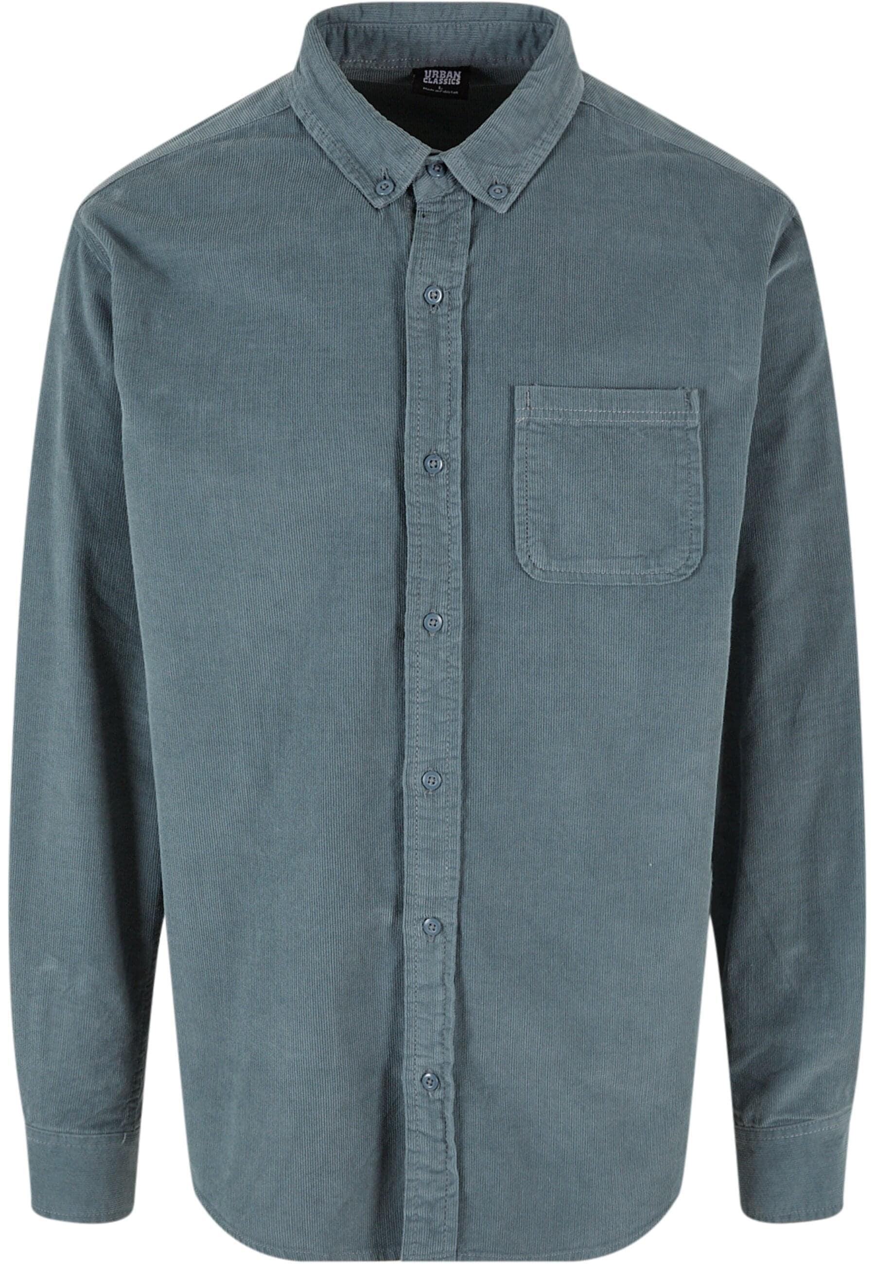 URBAN CLASSICS Langarmhemd »Urban Classics Herren Corduroy Shirt«, (1 tlg.)