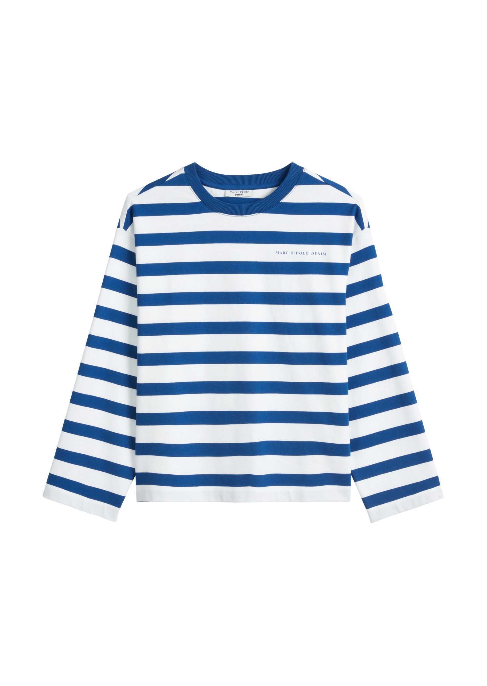 Marc OPolo DENIM Langarmshirt, geringelt, oversized, Bio-Baumwolle günstig online kaufen