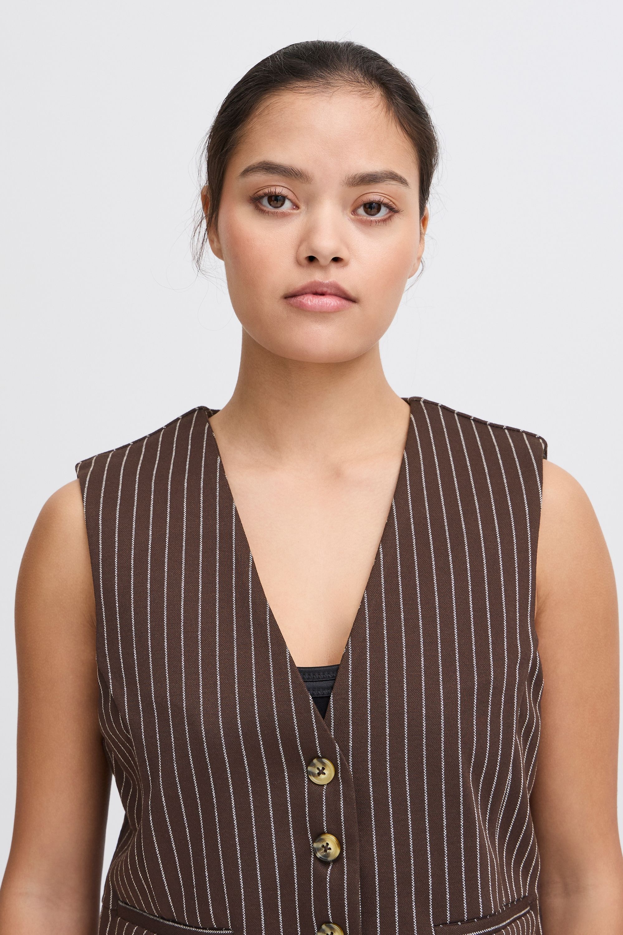 Ichi Kurzweste »Kurzweste IXKATE PINSTRIPED WA«, (1 tlg.)