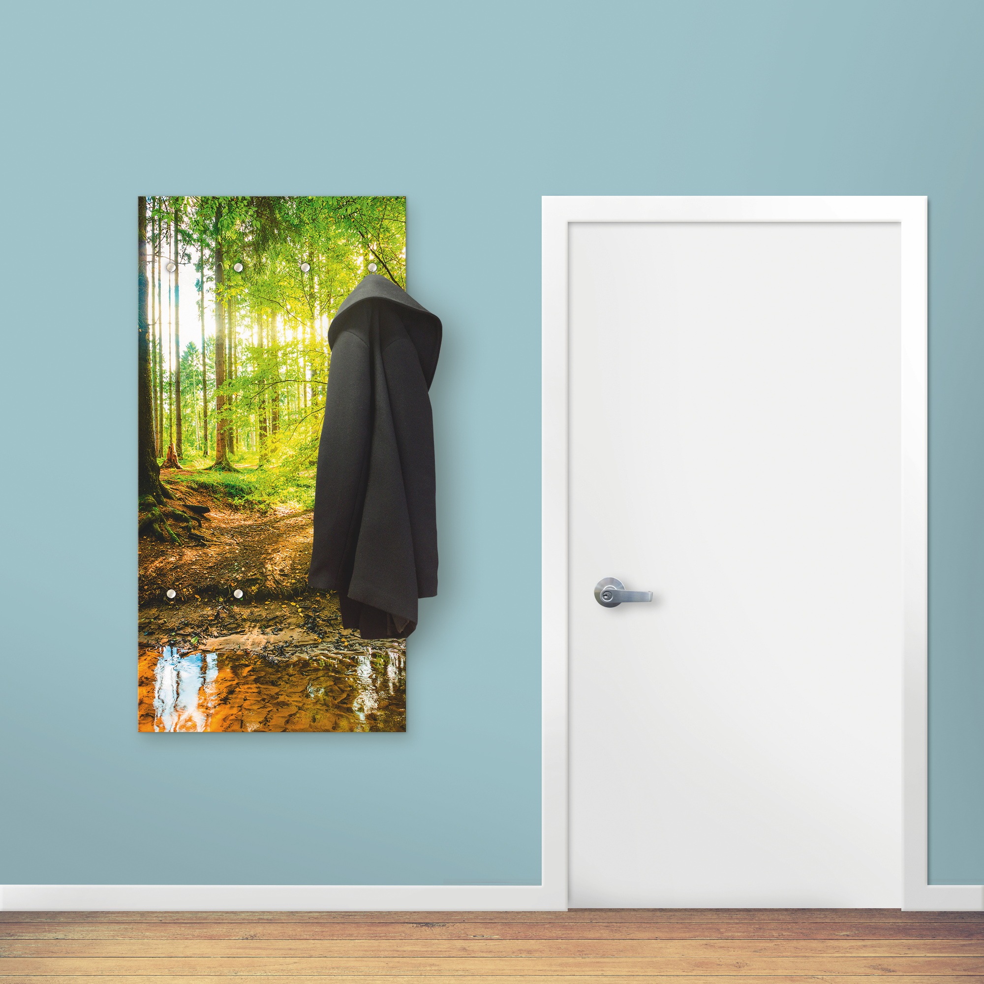 Artland Garderobenleiste »Wald mit Bach«, teilmontiert