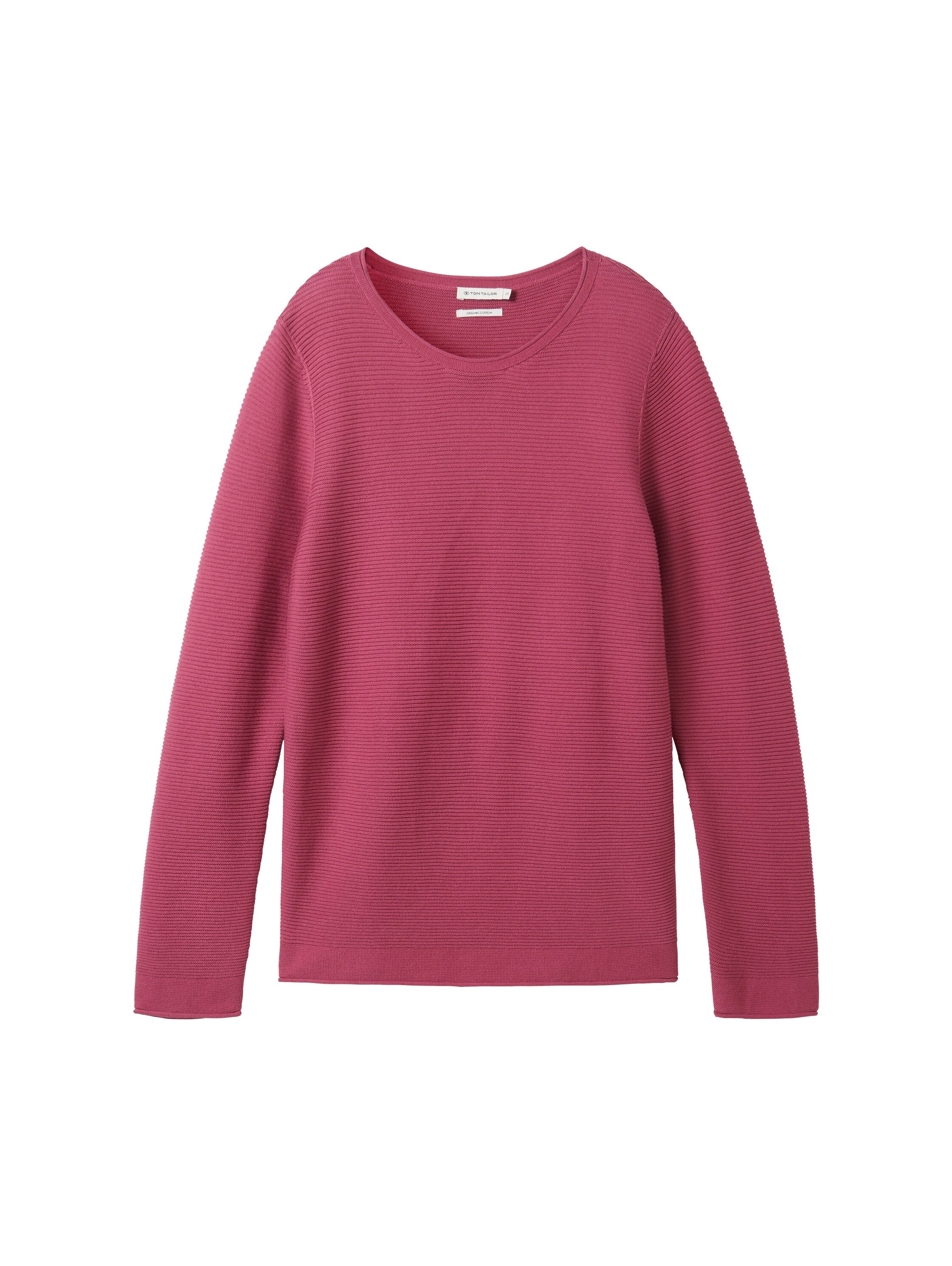 TOM TAILOR Strickpullover, in Streifen Stuktur