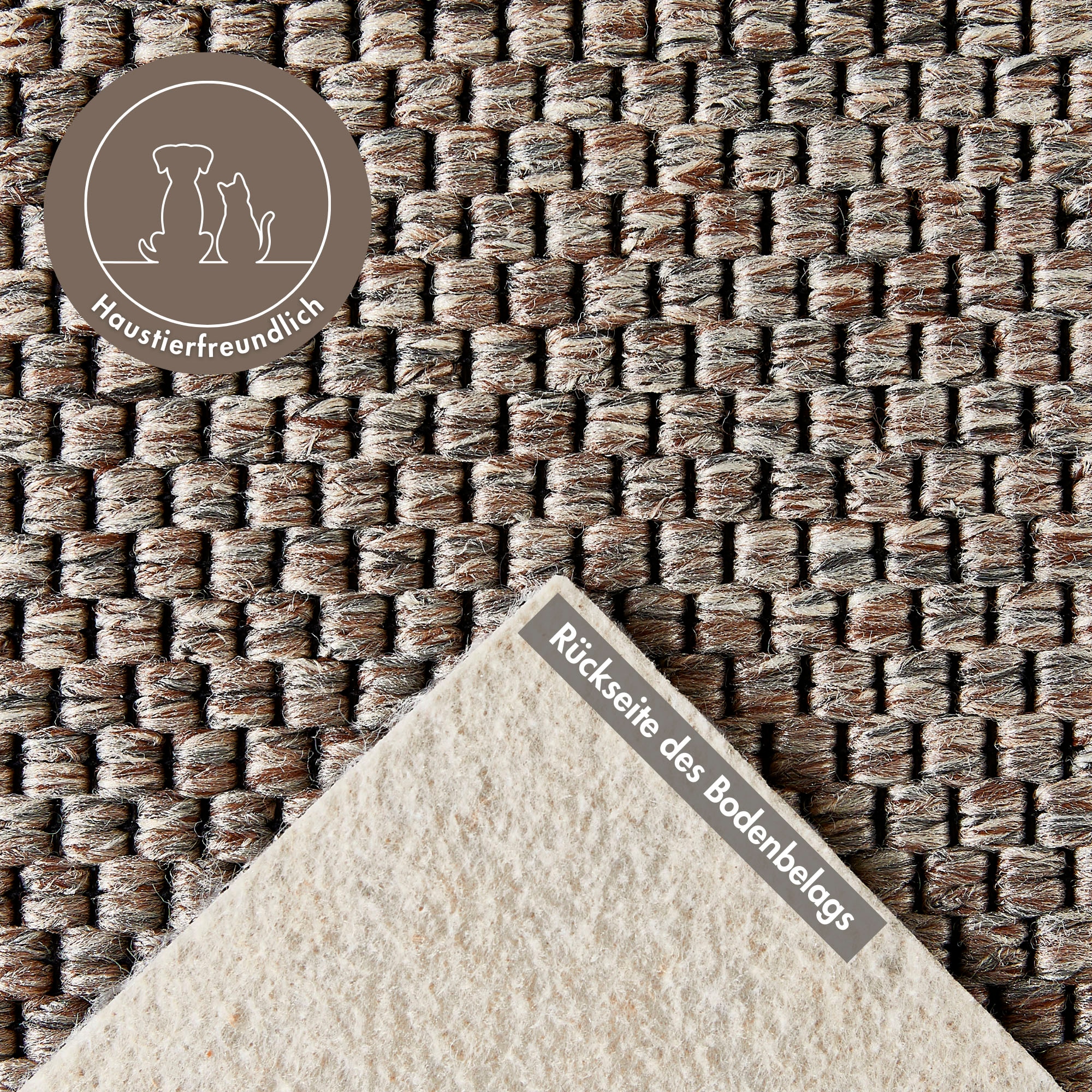 Andiamo Teppichboden »Odense, Made in Netherlands«, rechteckig, 8 mm Höhe, meliert, Breite 400 cm, mit Wabenstruktur, strapazierfähig & robust