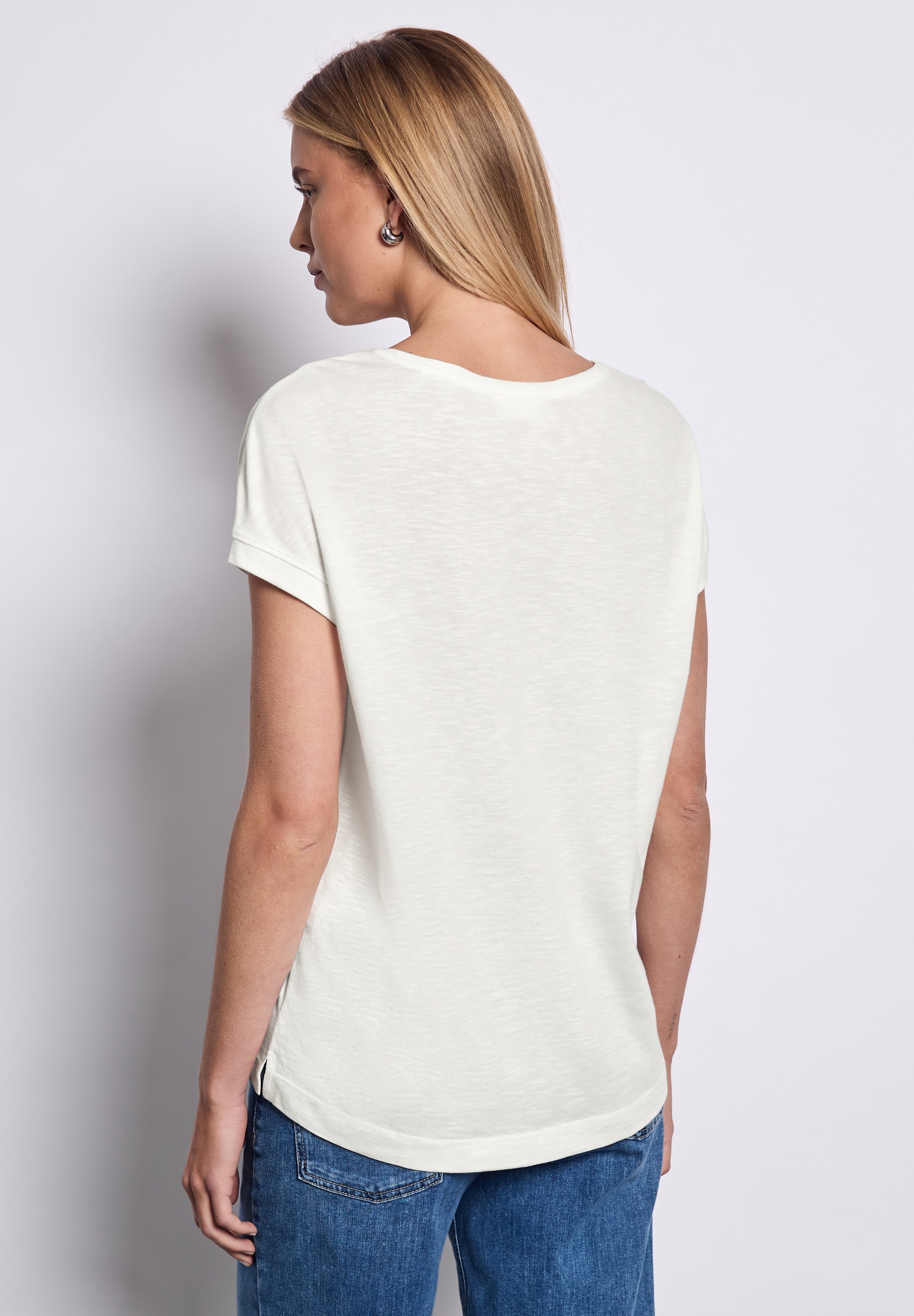 STREET ONE STUDIO T-Shirt, mit V-Ausschnitt günstig online kaufen