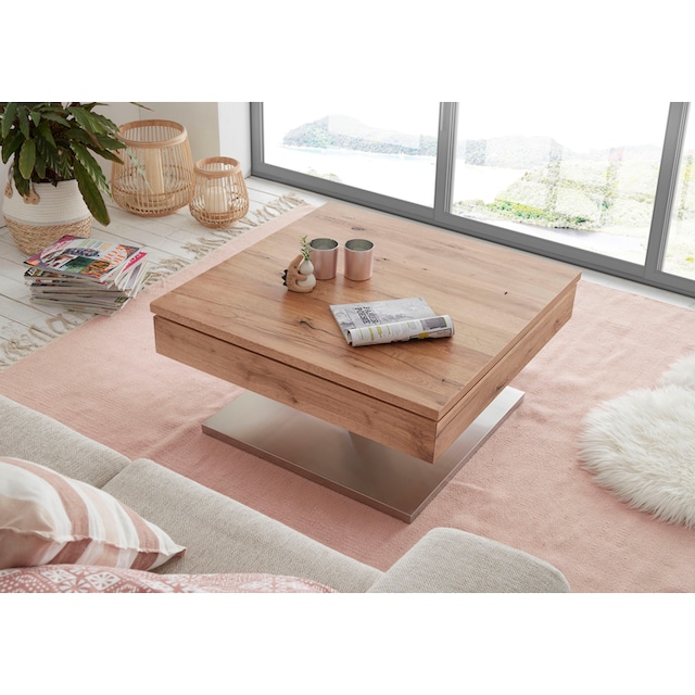 MCA furniture Couchtisch »Monrovia«, Tischplatte drehbar mit Innenfach,  Asteiche furniert bestellen | BAUR