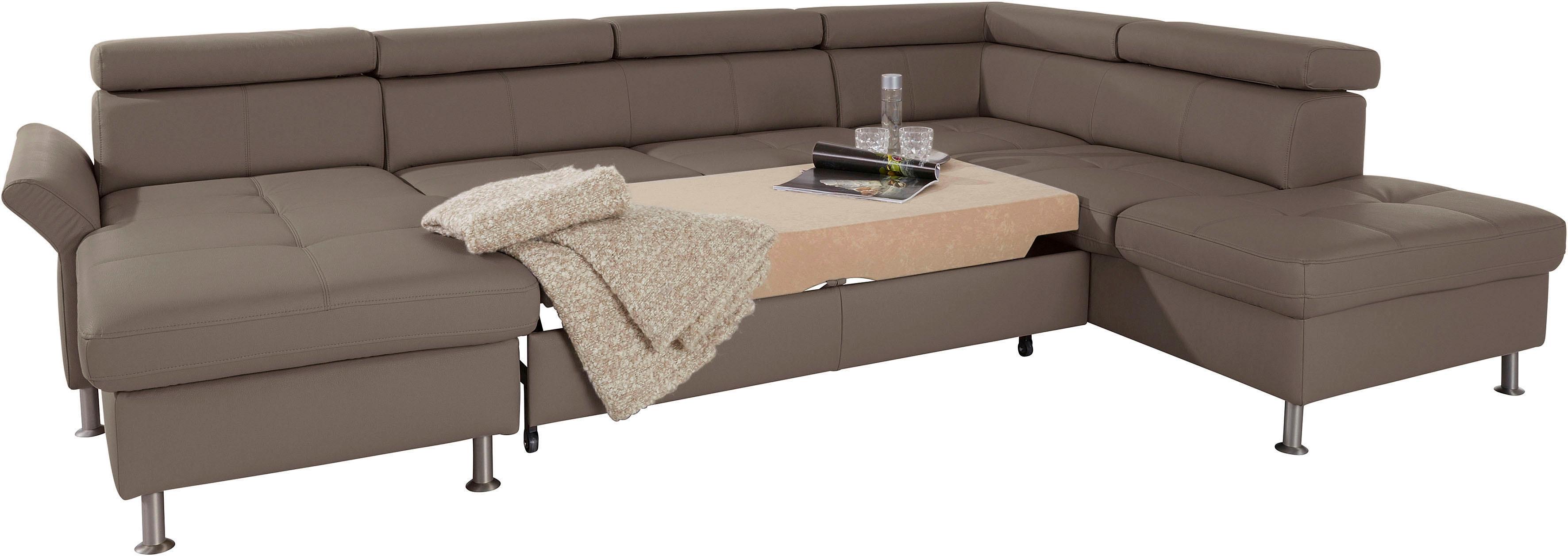 Thumbnail - exxpo - sofa fashion Wohnlandschaft "Maretto, bequem und komfortabel, viel Platz, Breite 330cm, U-Form" inkl. Kopfteilve...