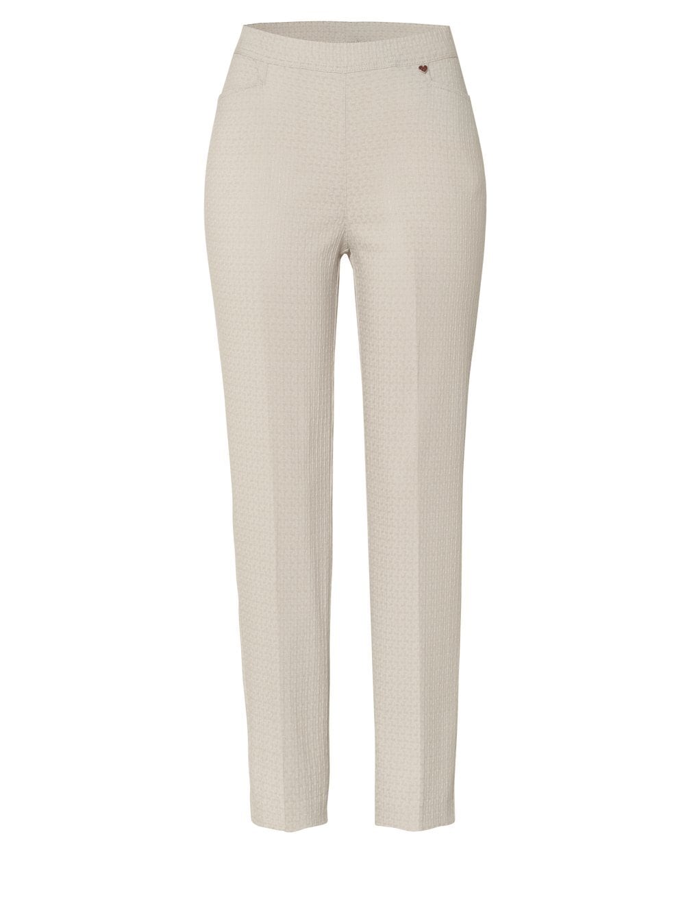 Relaxed Stretch-Hose »Alice Slim 7/8«  aus strukturiertem Jacquard