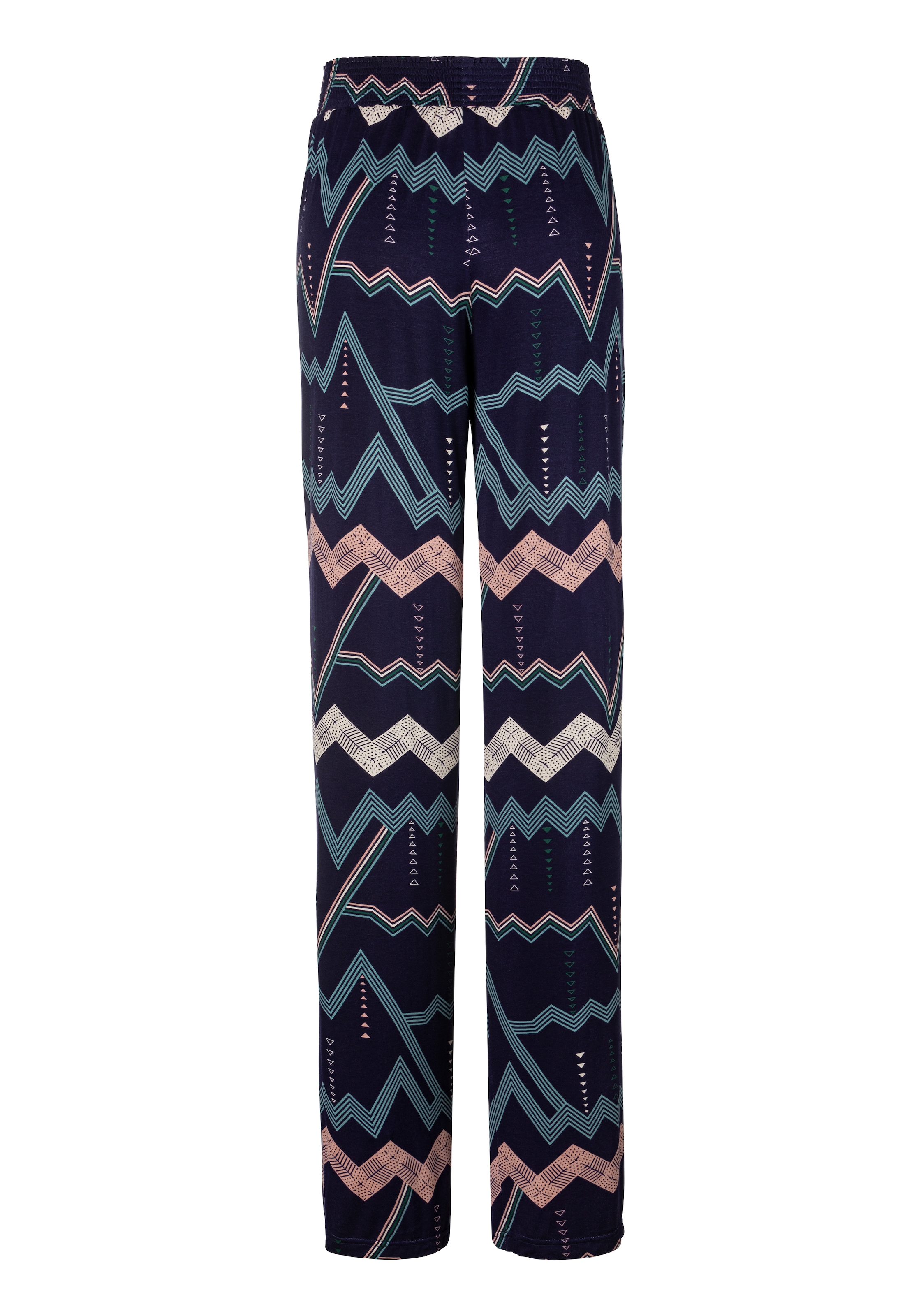 LASCANA Pyjamahose, mit grafischem Zick-Zack Muster