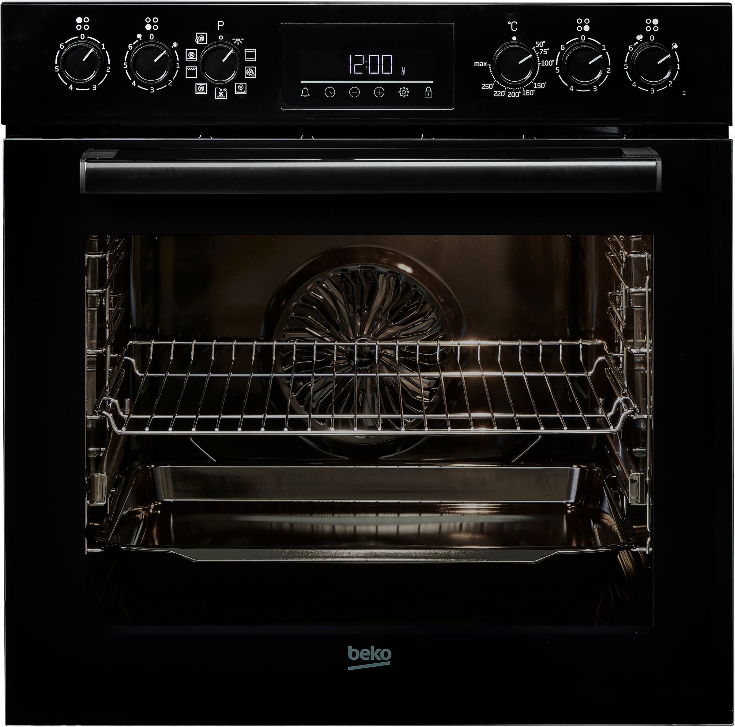 BEKO Elektro-Herd-Set »BBUM1132B« mit 1-fach-Teleskopauszug AeroPerfect