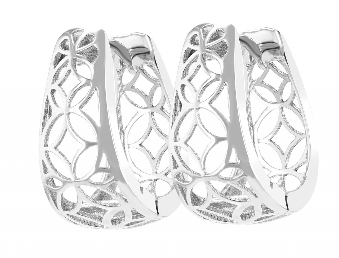 Adelia's Hoop Earrings Silver 925 Sterling Silver 2