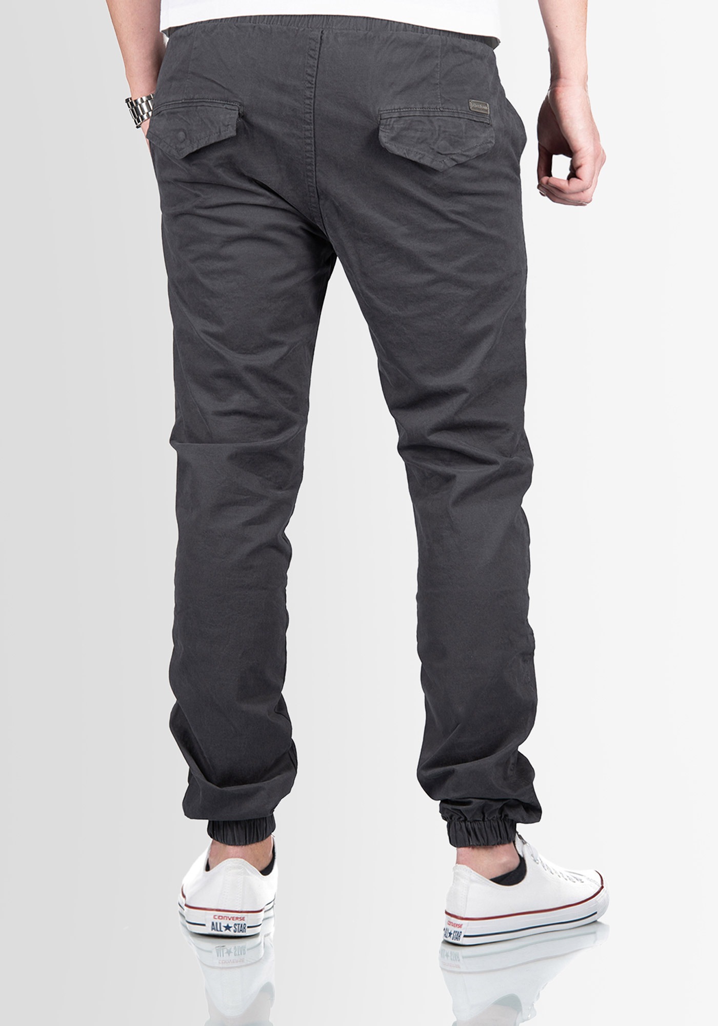 Alessandro Salvarini ASGenteliio Men's Chino Pants Anthracite W38/L32 3