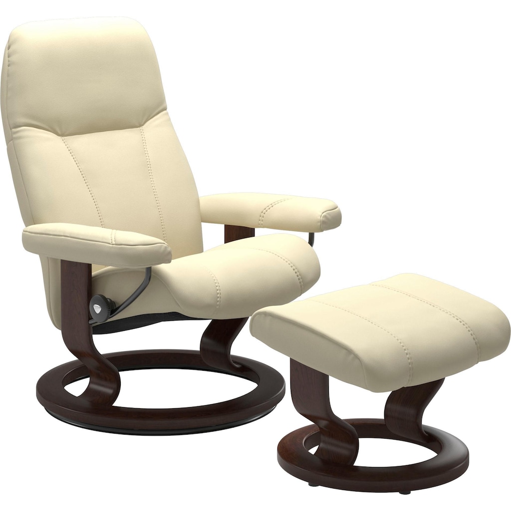 Stressless® Relaxsessel »Consul«, (Set, Relaxsessel mit Hocker)