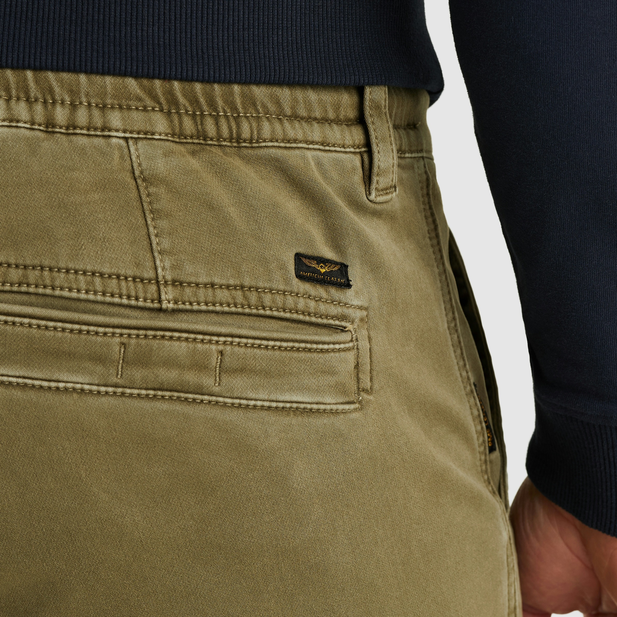 Cargohose PME LEGEND, Herren, Gr. 33, Länge 36, aloe, Web, Obermaterial: 64% Baumwolle, 19% Lyocell, 15% Polyester, 2% Elasthan, unifarben, regular fit knöchellang, Hosen Cargohose, mit Taschen 3