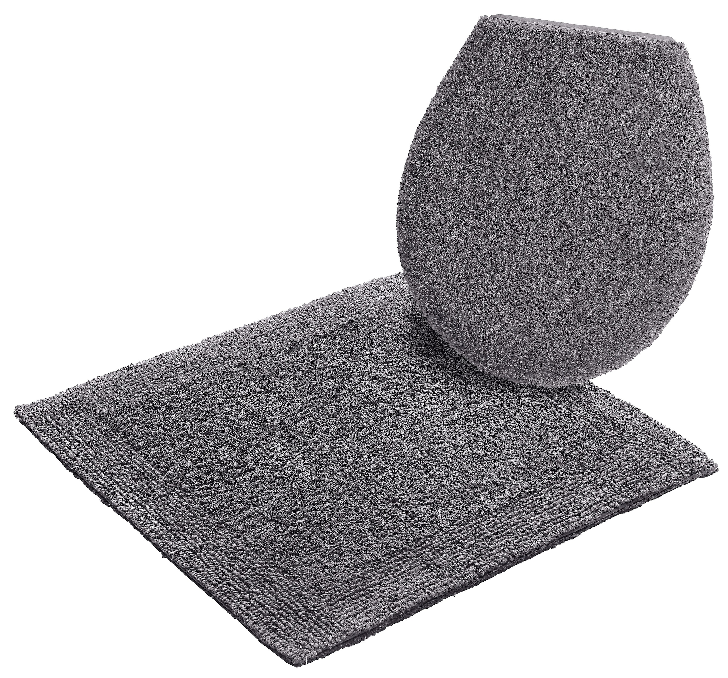 my home Badematte »Kapra, Badvorleger, Badezimmer Teppich«, beidseitig nutzbar-fußbodenheizungsgeeignet-strapazierfähig, mit Bordüre, Badteppich, Badematte