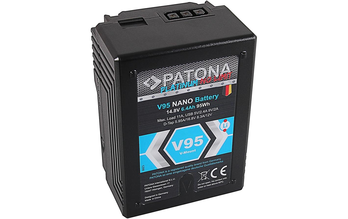   Akku »Patona Platinum NANO Akku für Sony DSR 600P« 6.400 mAh