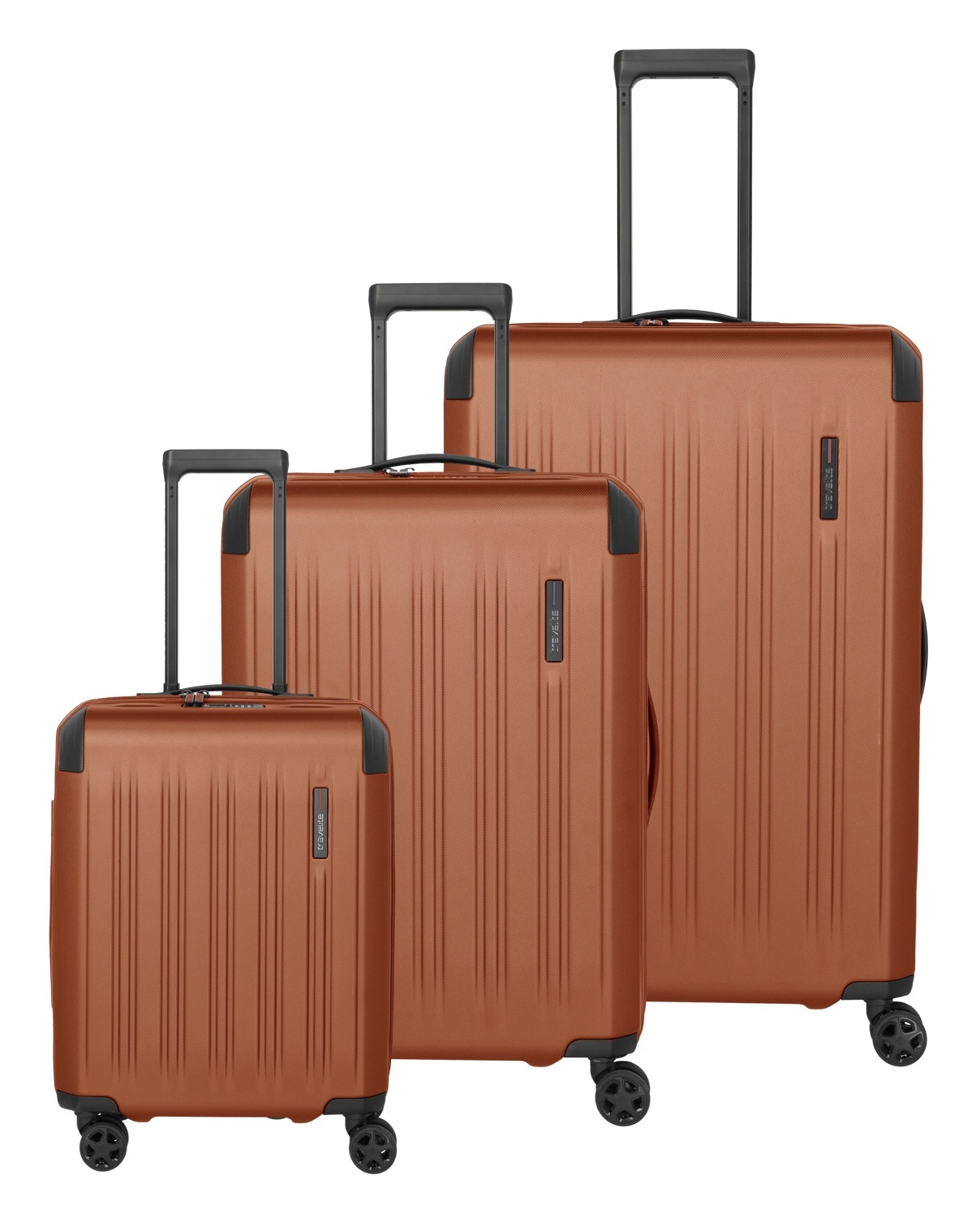 travelite Trolleyset "DYNAMIIC 3-teilig Hartschale" ABS-Hartschale und Volumenerweiterung