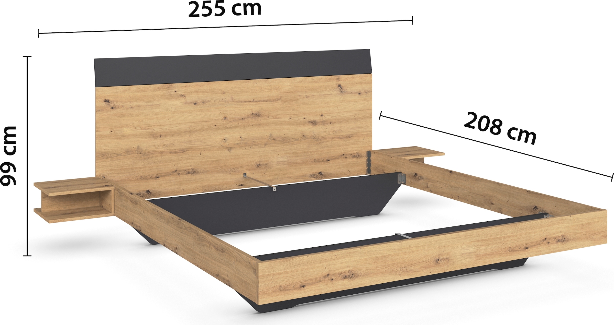 rauch Schlafzimmer-Set »Monza«, mit Drehtürenschrank Breite 226 cm, Bettanlage in 2 Breiten