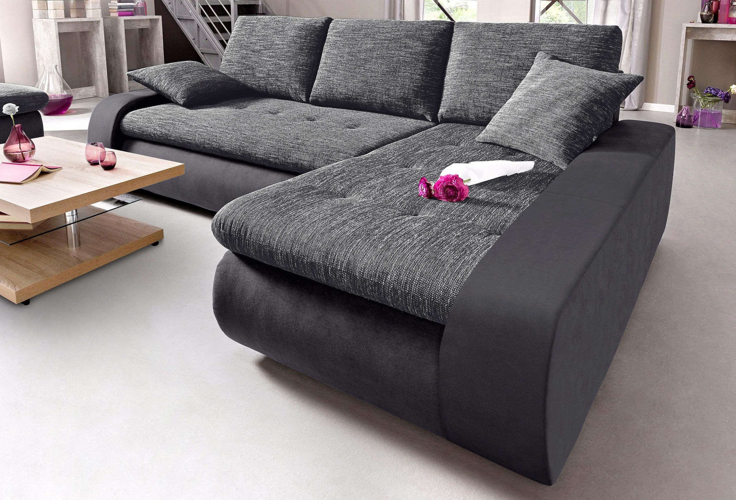 TRENDMANUFAKTUR Ecksofa "Indie, L-Form", wahlweise XL oder XXL günstig online kaufen