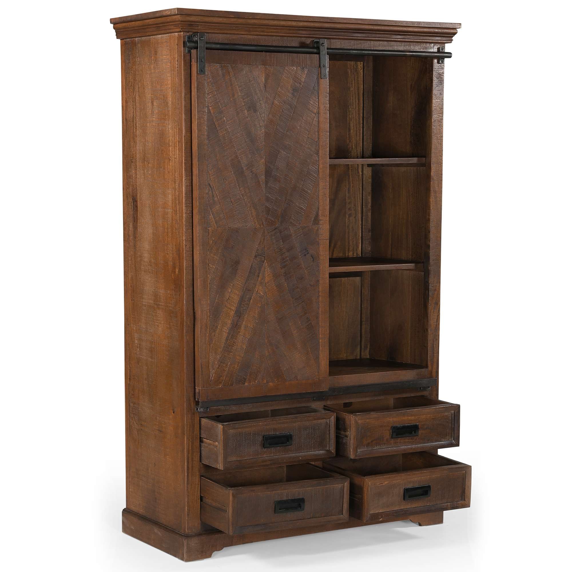 Home affaire Highboard »Don Barn« mit 1 Schiebetür, handgefertigt, Unika-Möbel, Breite 110 cm