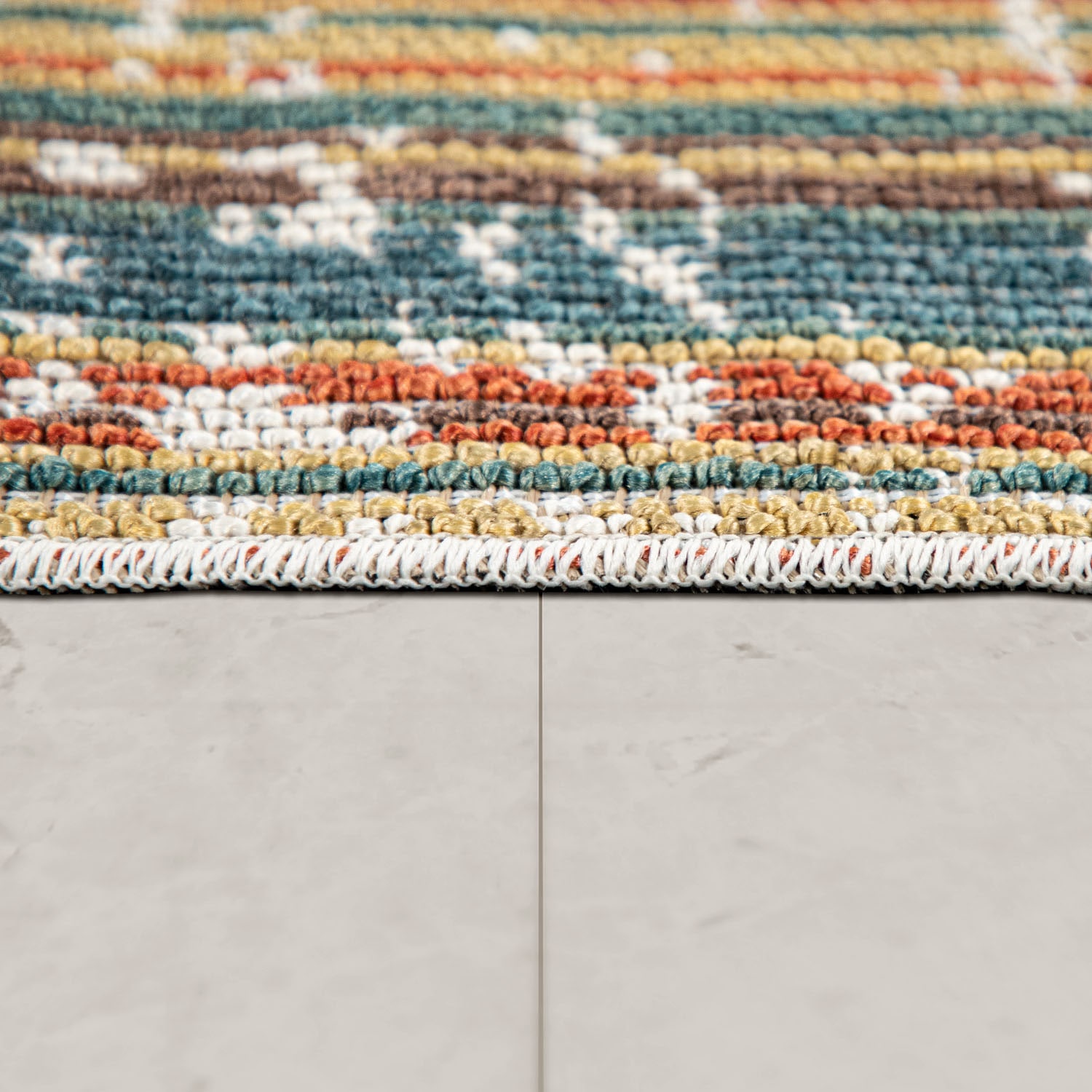 Paco Home Teppich geeignet Vintage Flachgewebe, | rechteckig, In- und 366«, Design, BAUR gestreift, »Murcia Outdoor