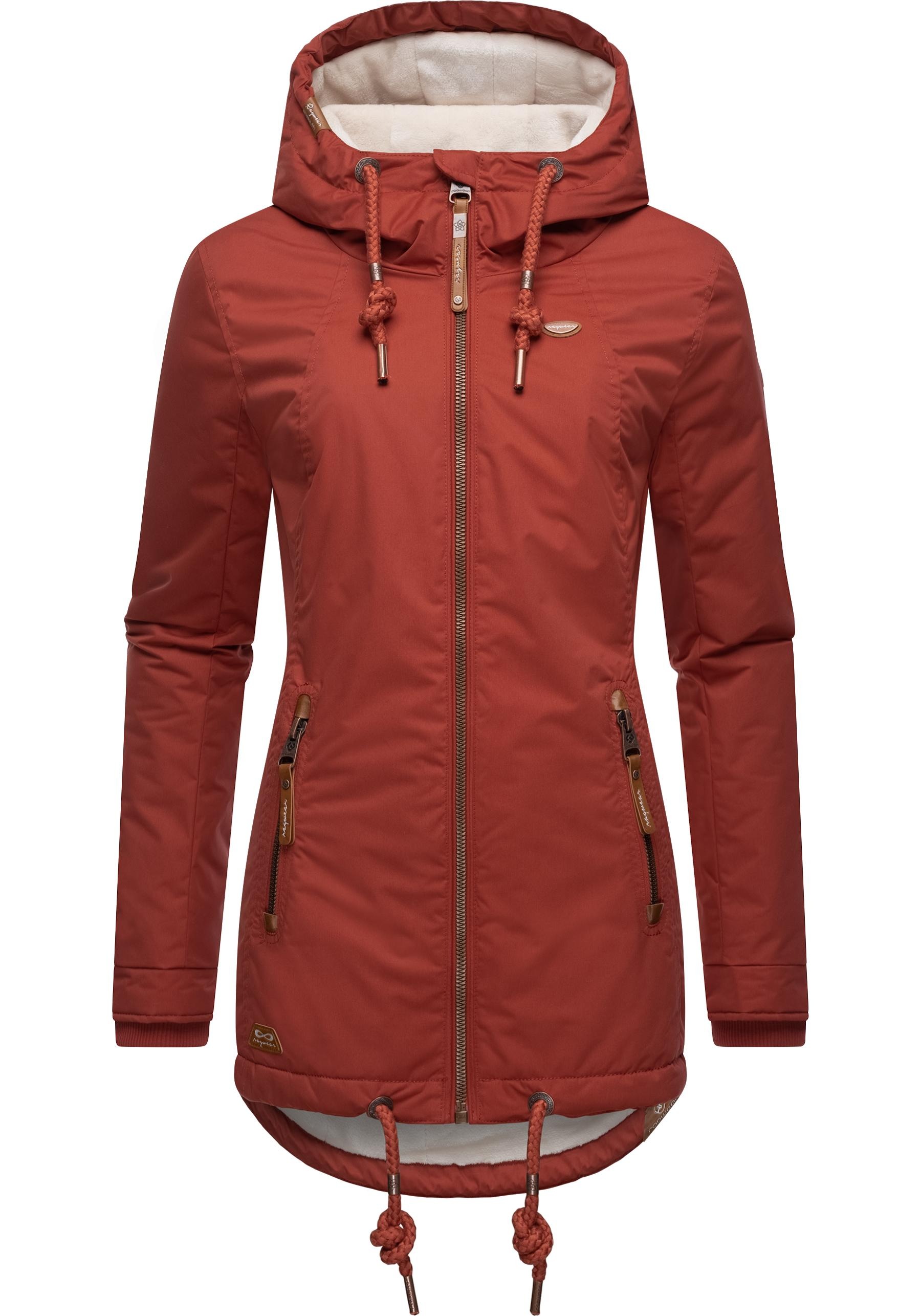Ragwear Winterjacke »Zuzka Winter«, mit Kapuze, Wasserdichter Winterparka mit Teddyfleece Innenfutter